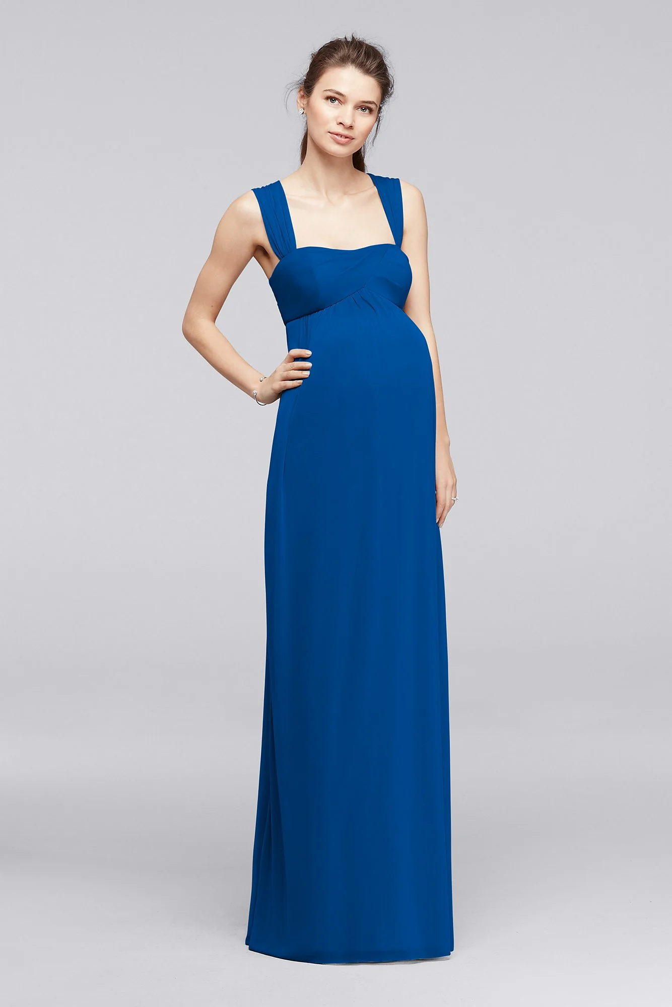 Empire Waist Maternity Dress with Straps - Image 3