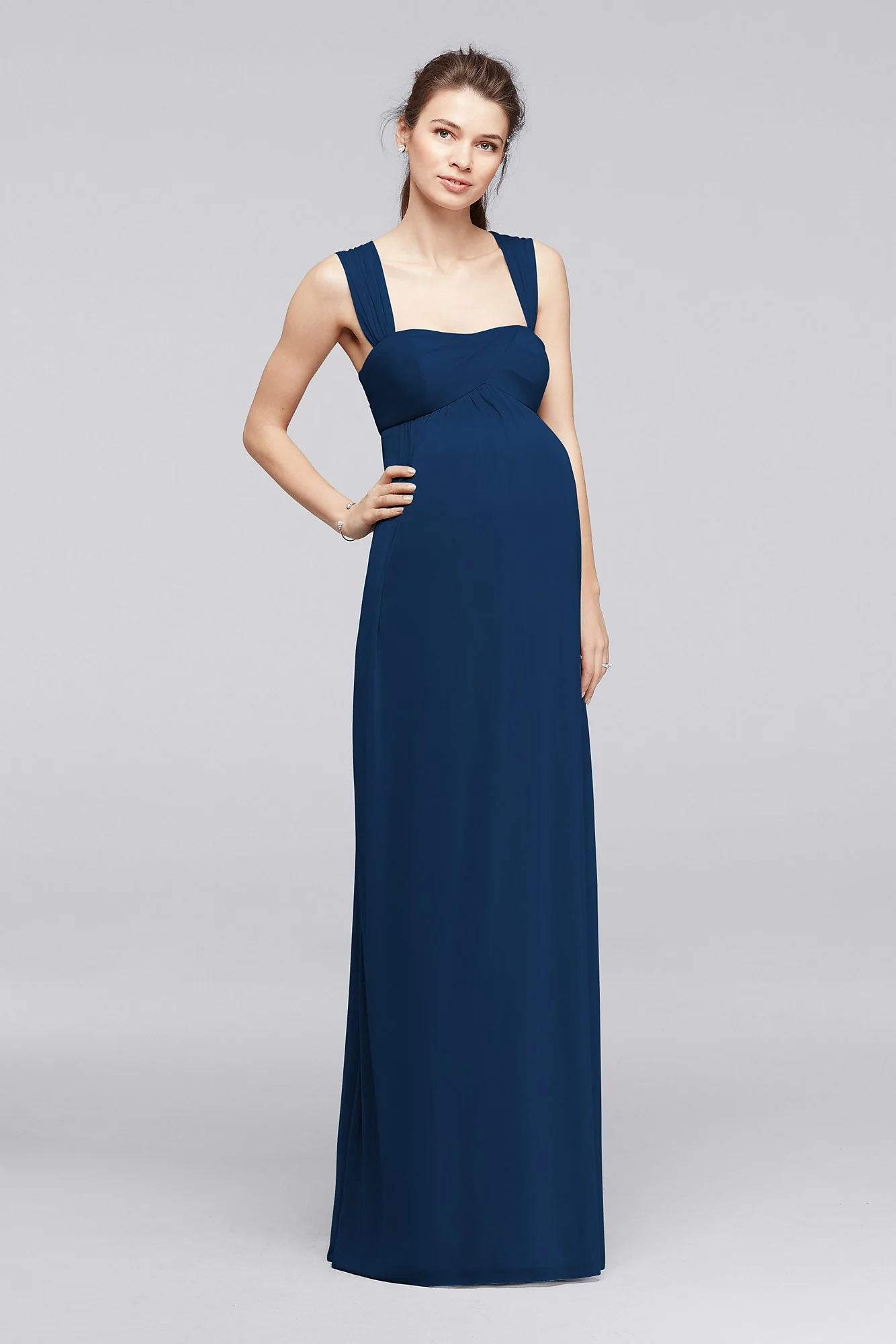 Empire Waist Maternity Dress with Straps - Image 5