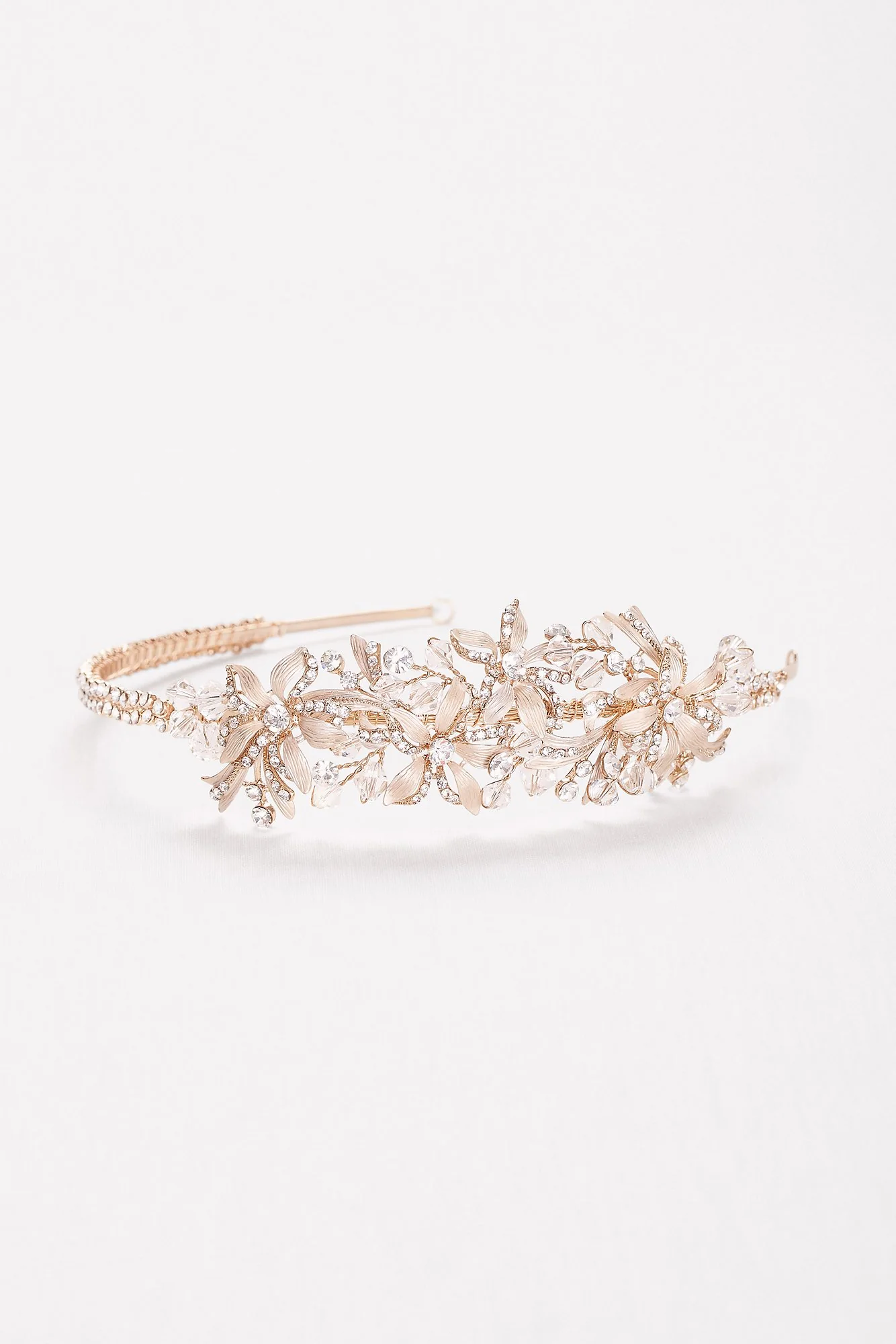 Etched Petal Jeweled Headband