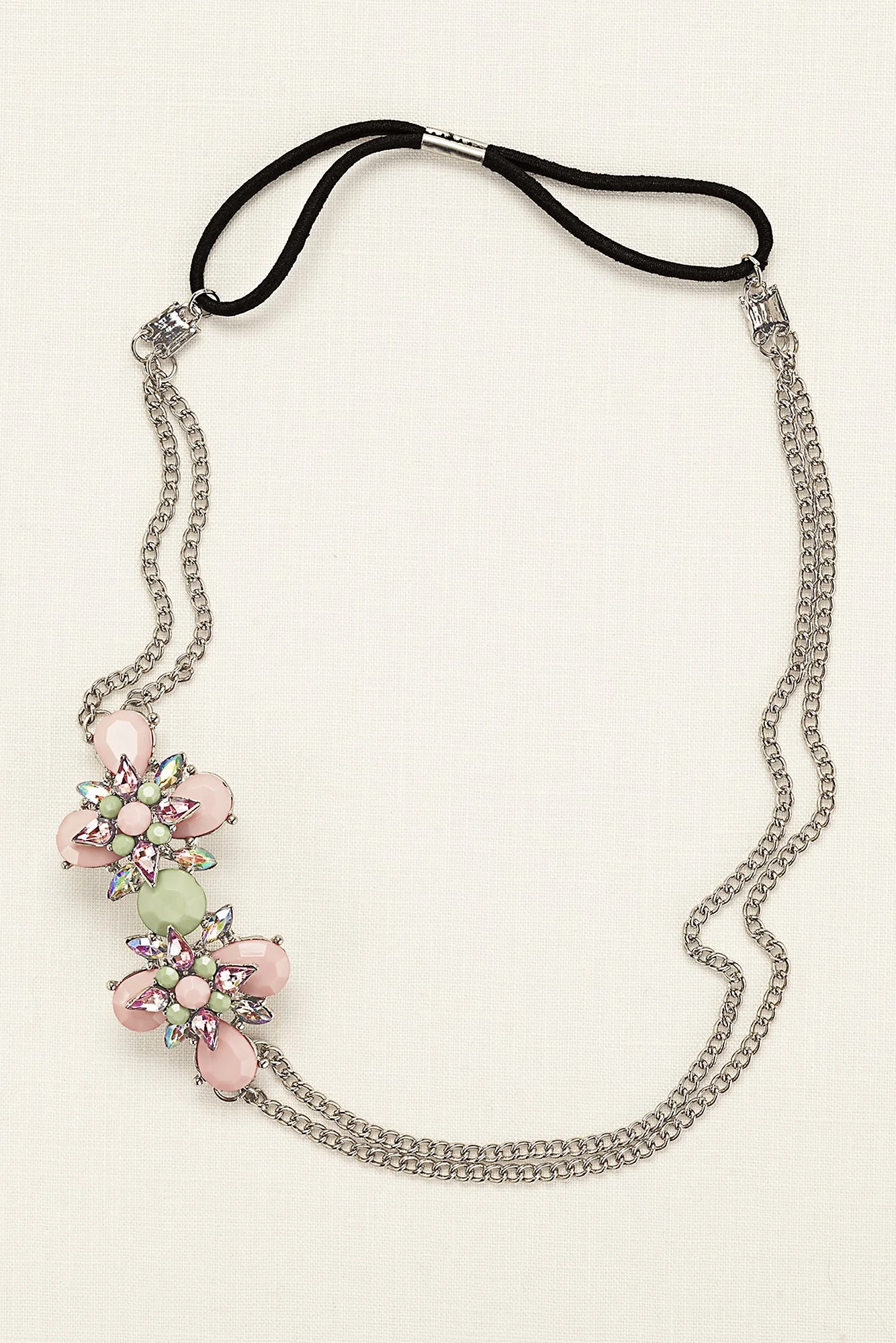 Faceted Side Motif Stretch Headband