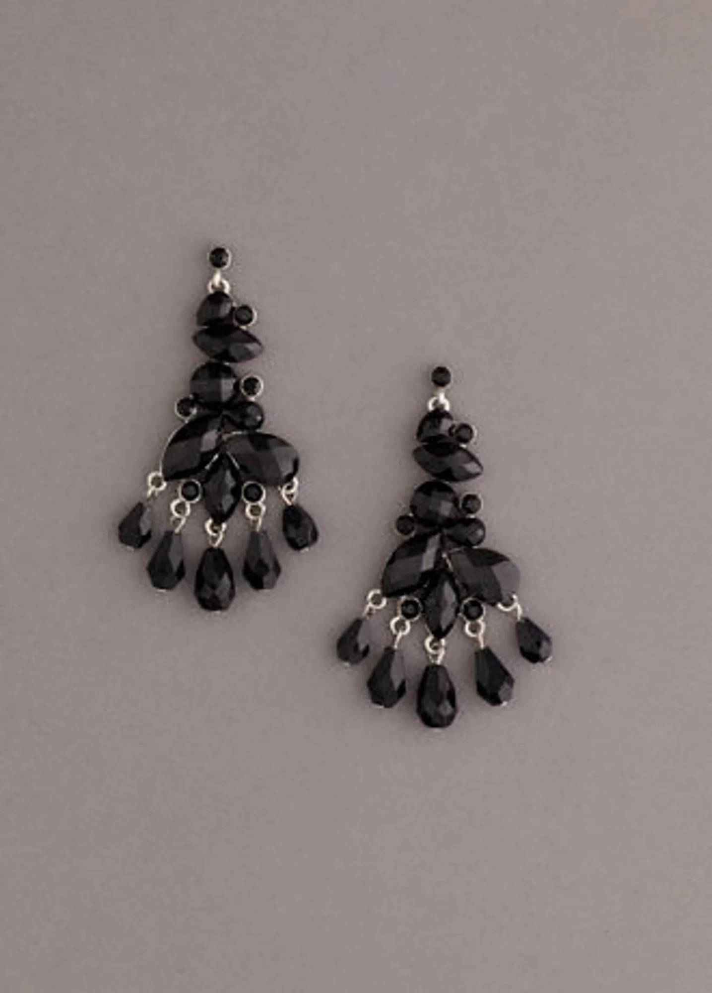 Faceted Stone Chandelier Earring