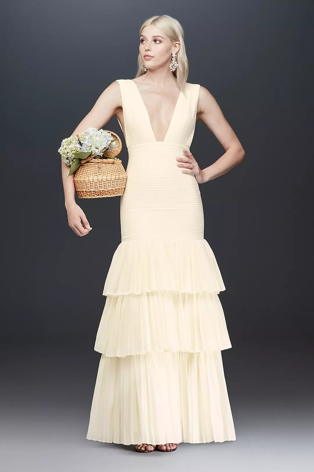 Fame and Partners Dahlia Pleated Dress with Tiers - Image 3
