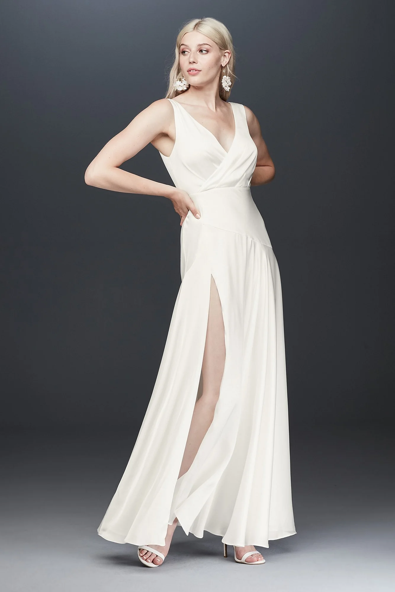 Fame and Partners Escala Draped Bodice Dress