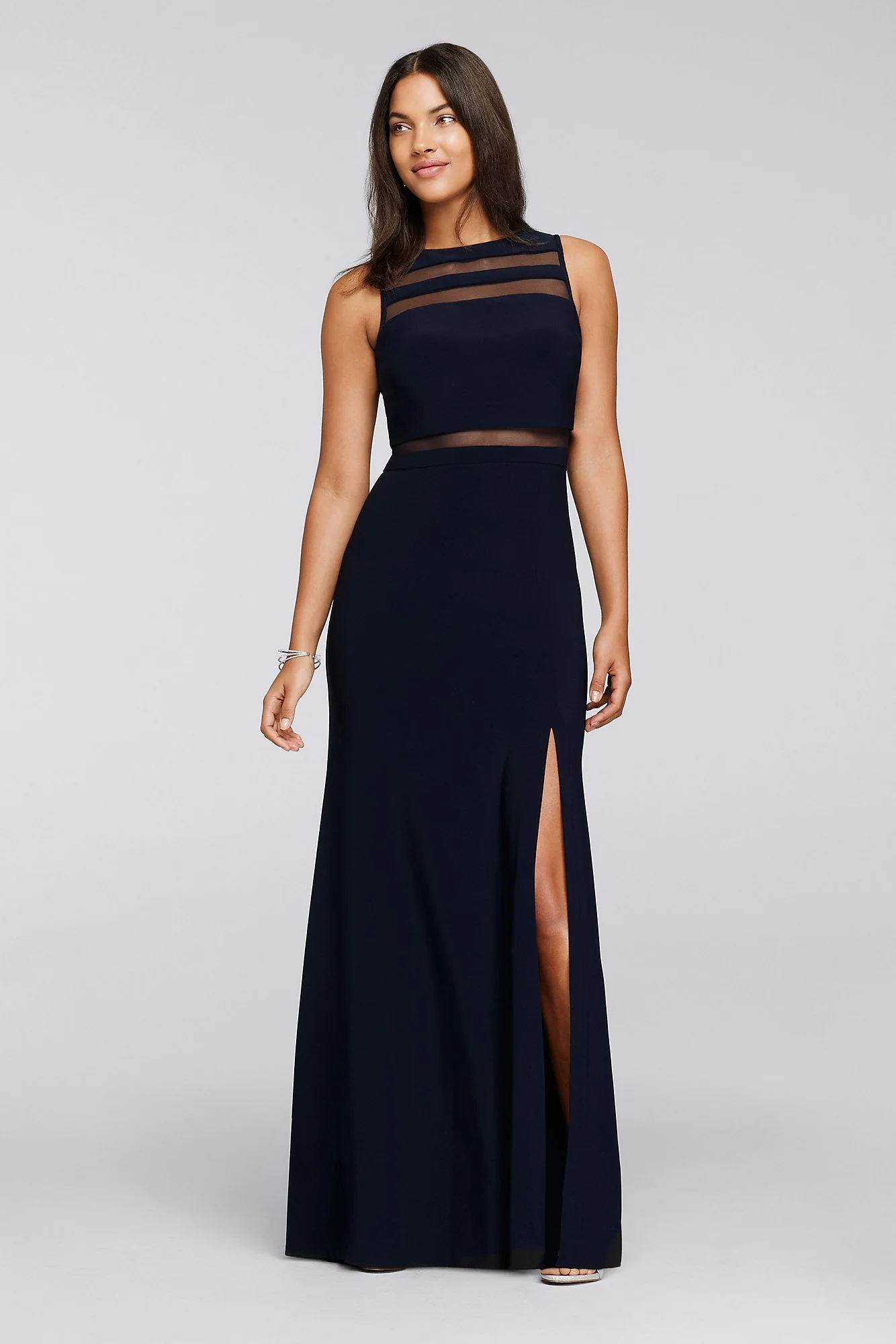Faux Crop-Top Dress with Long Skirt - Image 2