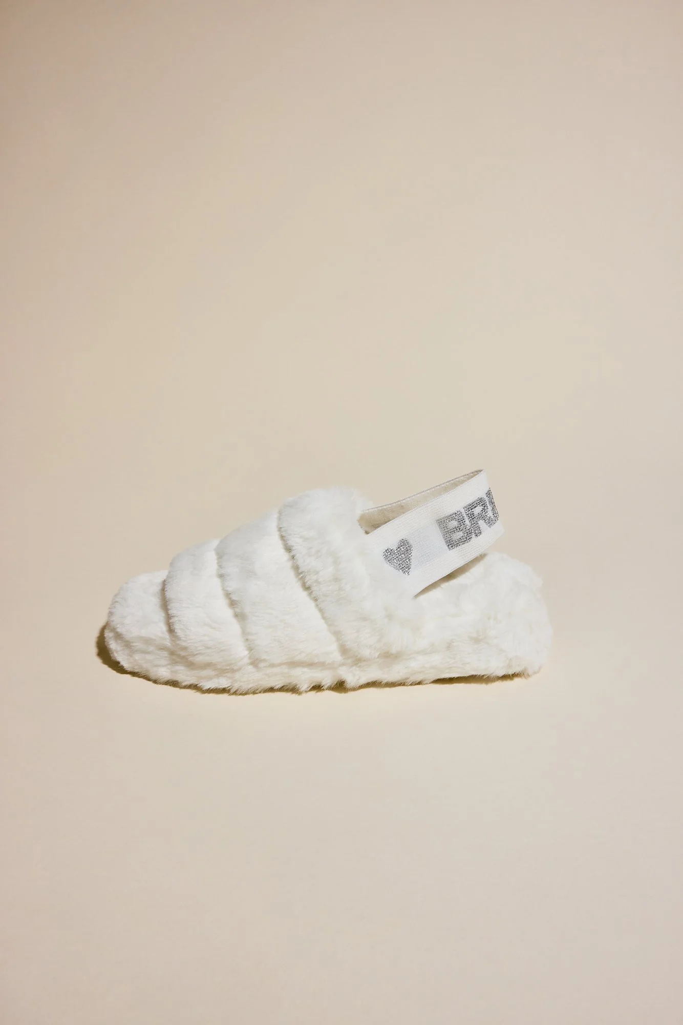 Faux Fur Bride Slippers