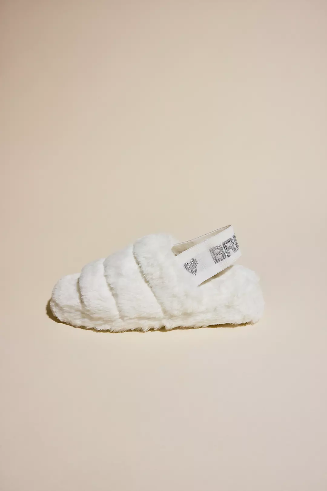 Faux Fur Bride Slippers - Image 3