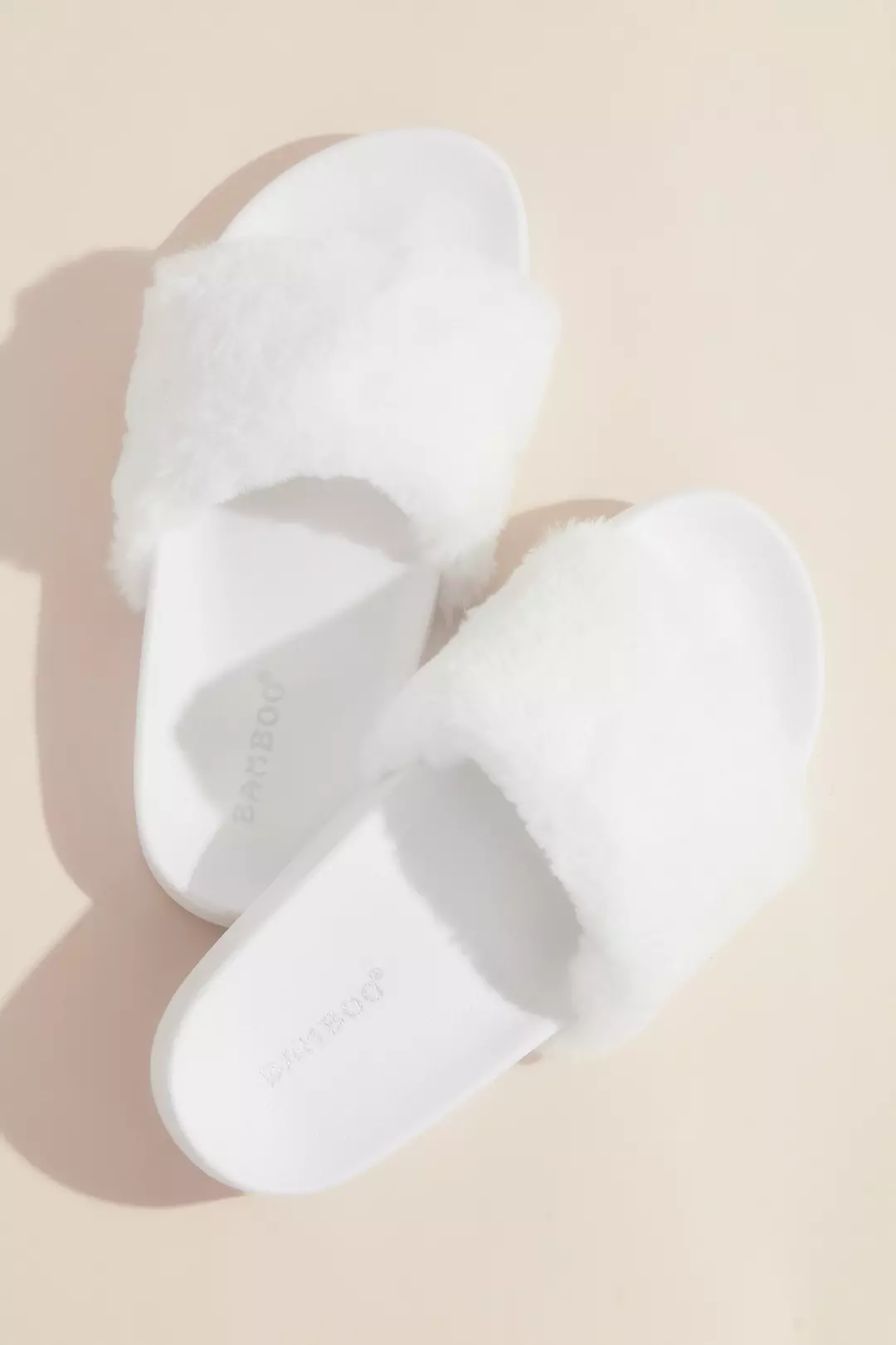 Faux Fur Sporty Slides - Image 4