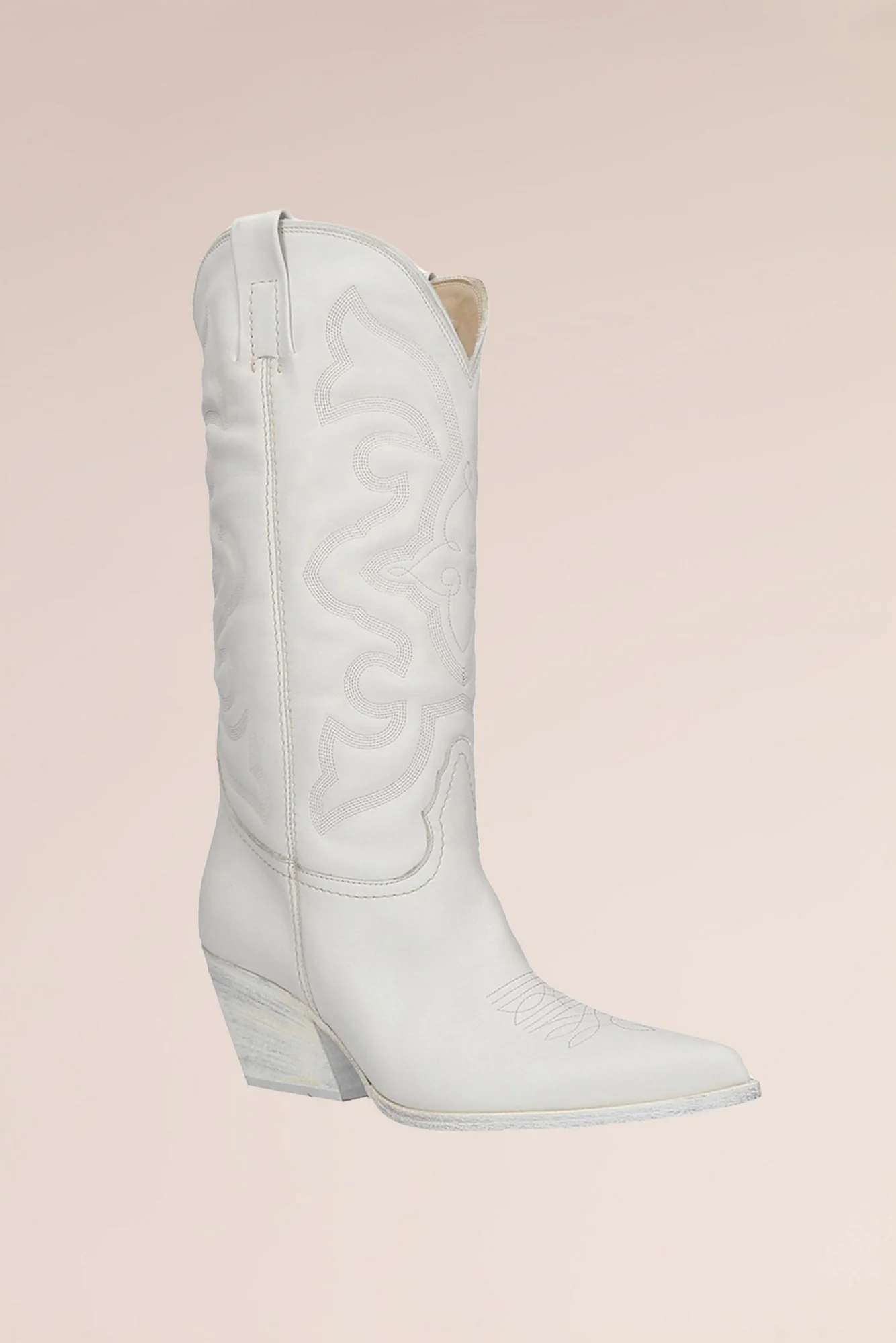 Faux Leather Mid-Calf Western Boots - Image 2