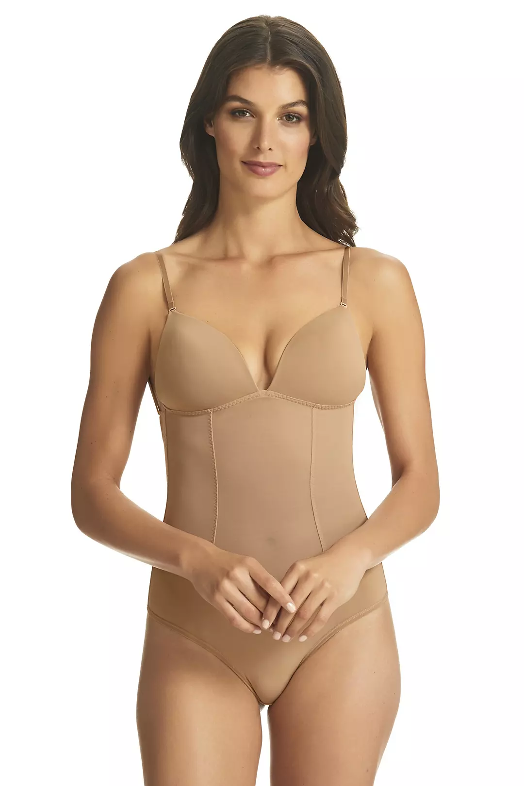 Fine Lines Refined Backless Bodysuit - Image 2
