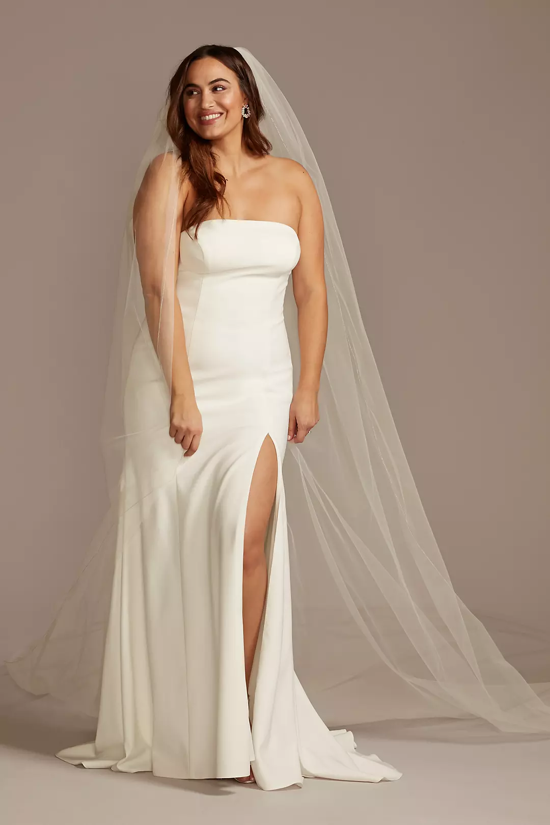 Fine Metallic Edge Royal Cathedral Veil - Image 2
