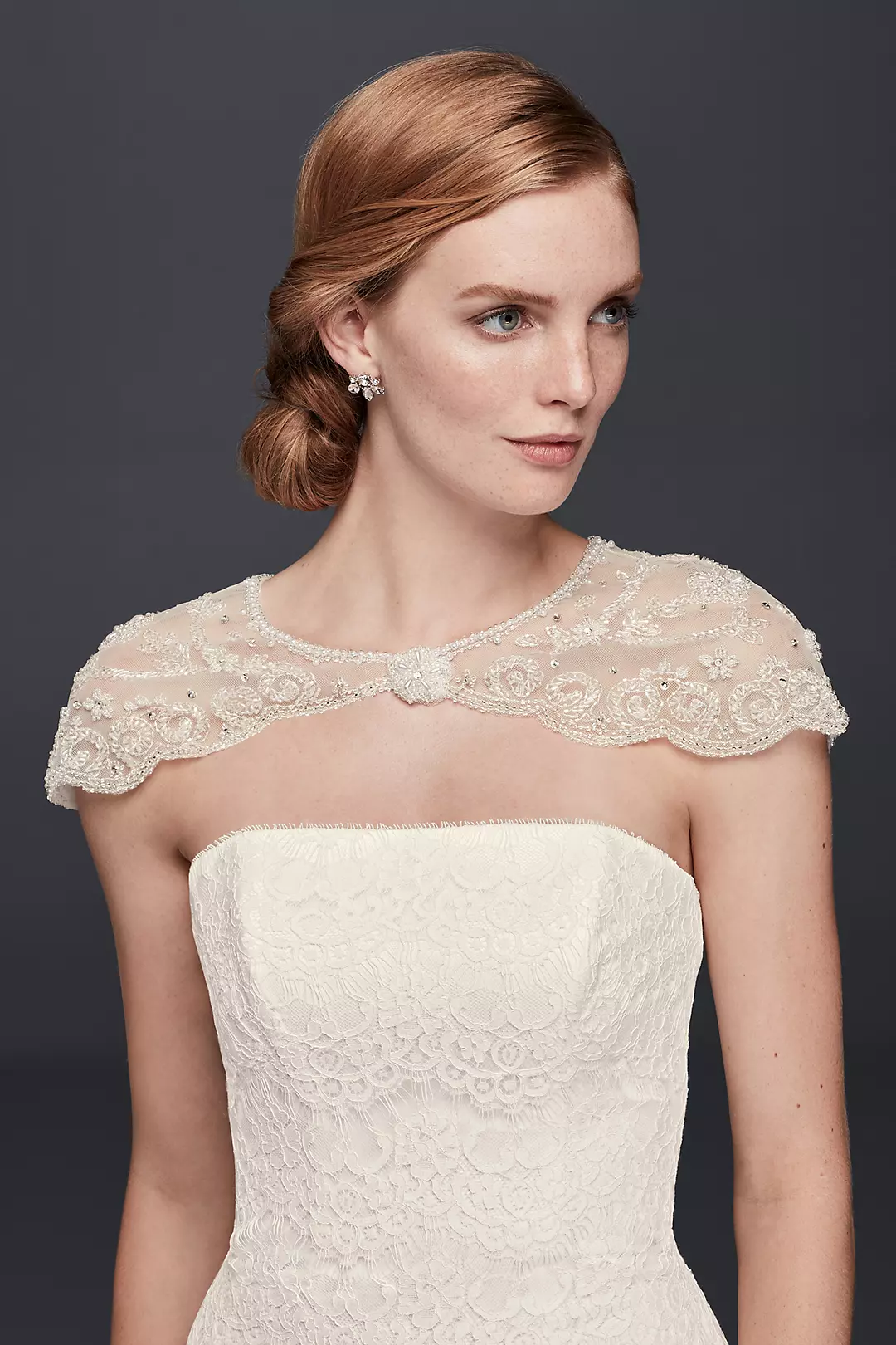 Floral Filigree Beaded Dress Topper - Image 2
