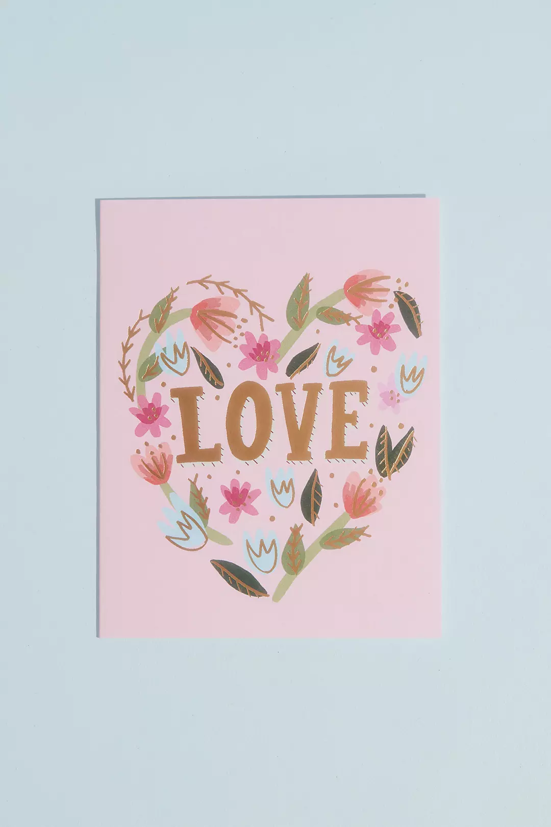 Floral Love Greeting Card with Envelope - Image 2