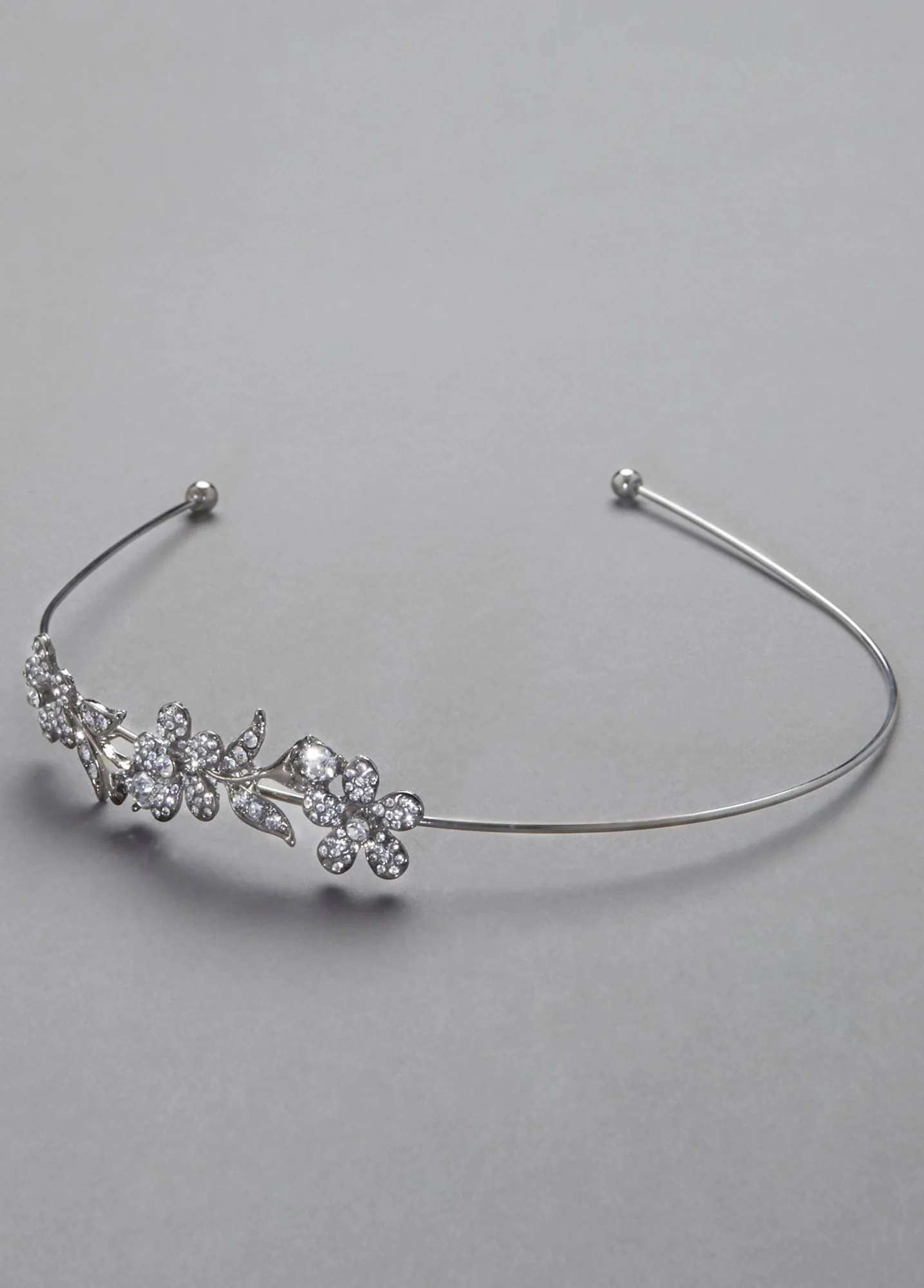 Floral Motif Headband with Crystals