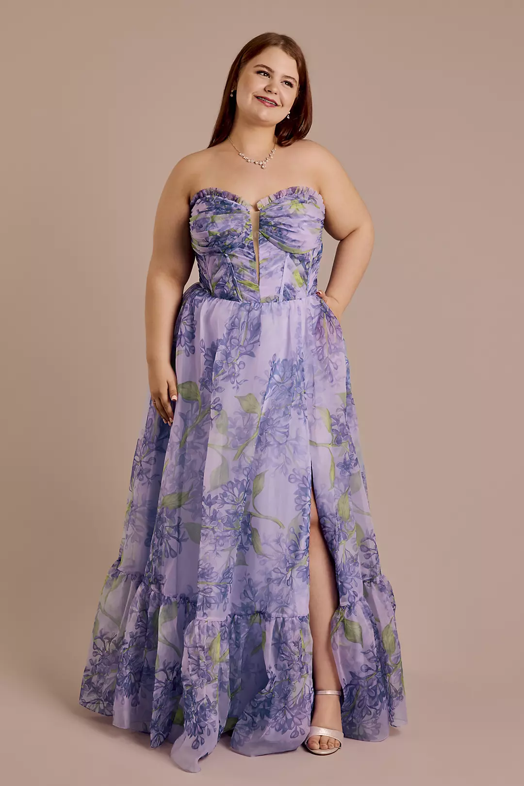 Floral Organza Ball Gown - Image 4
