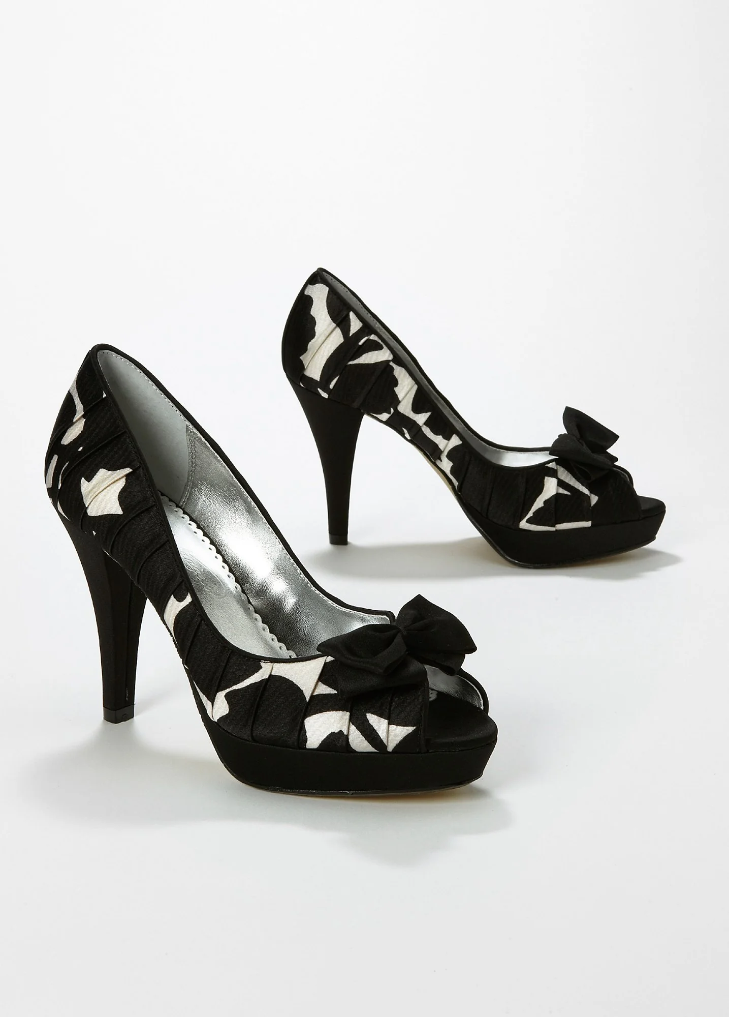 Floral Shadow Print High Heel Pump