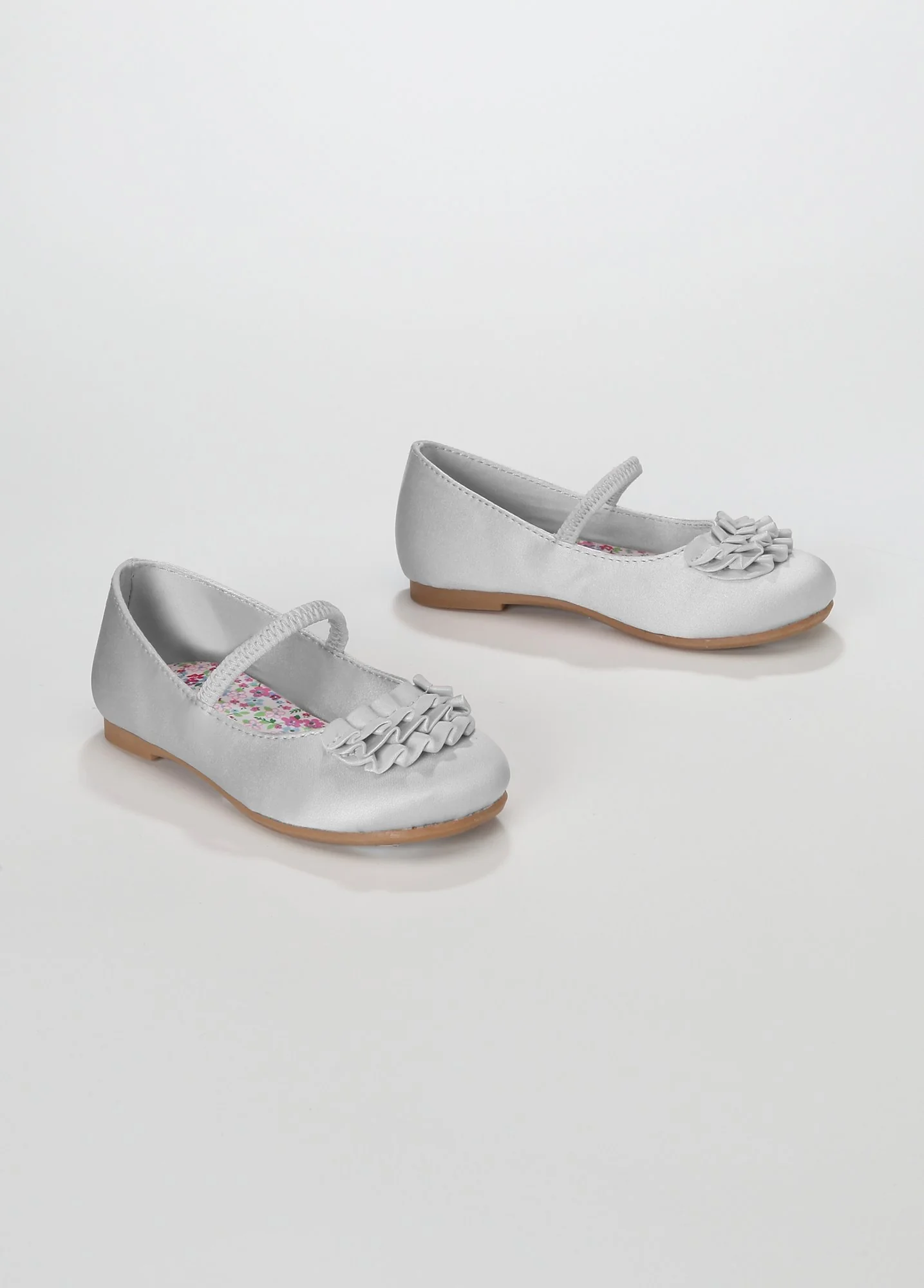 Flower Girl Ballet Flat with Ruffle Detail