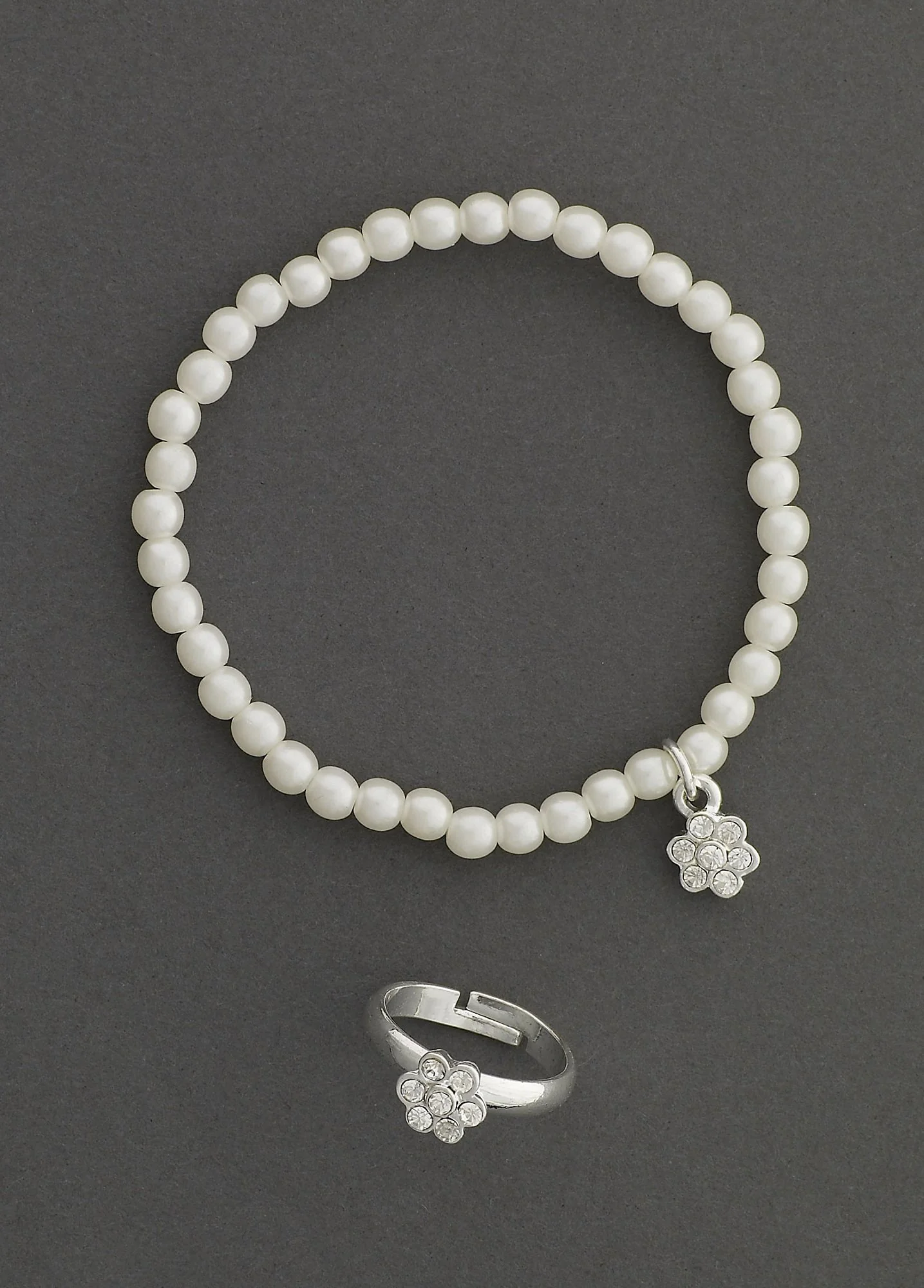 Flower Girl Bracelet and Ring Set - Image 2