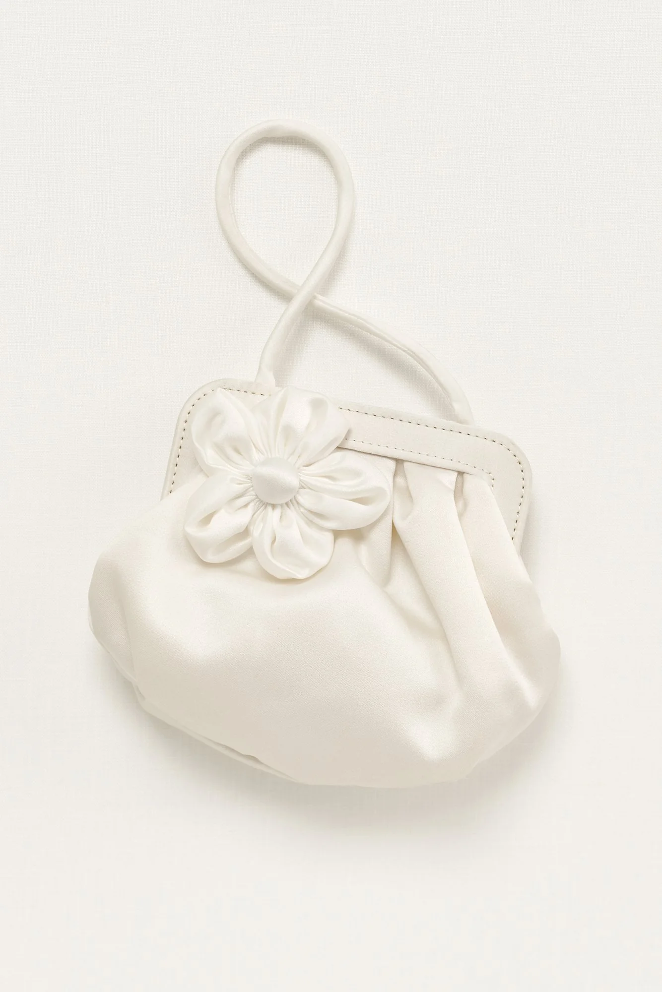 Flower Girl Handbag with 3D Floral Detail