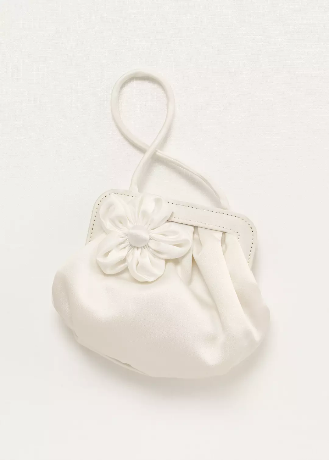 Flower Girl Handbag with 3D Floral Detail - Image 2