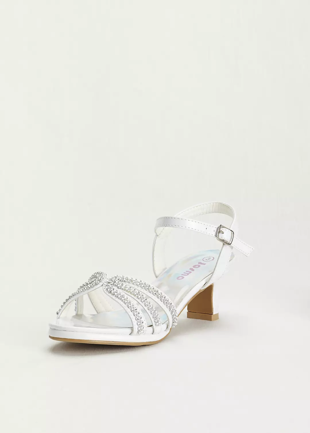 Flower Girl Rhinestone Patent Strappy Sandal - Image 2
