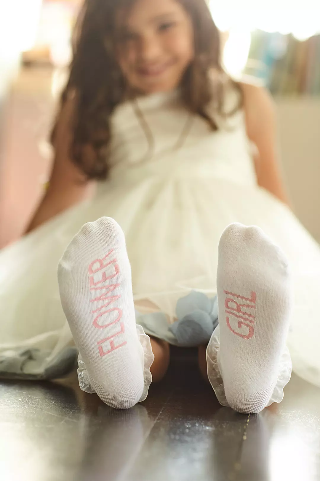 Flower Girl Ruffled Ankle Socks - Image 2