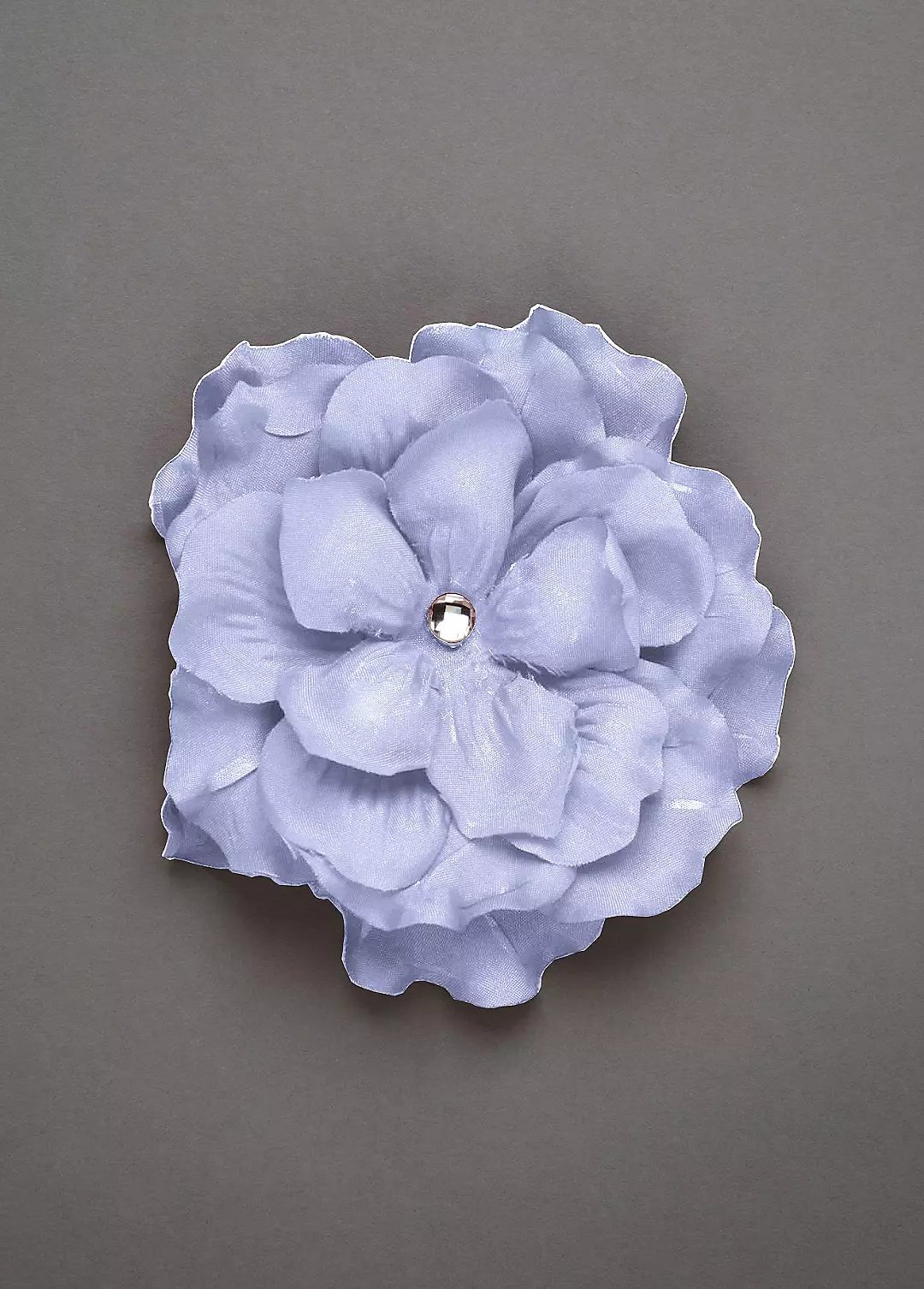Flower Salon Clip with Single Crystal Center - Image 2