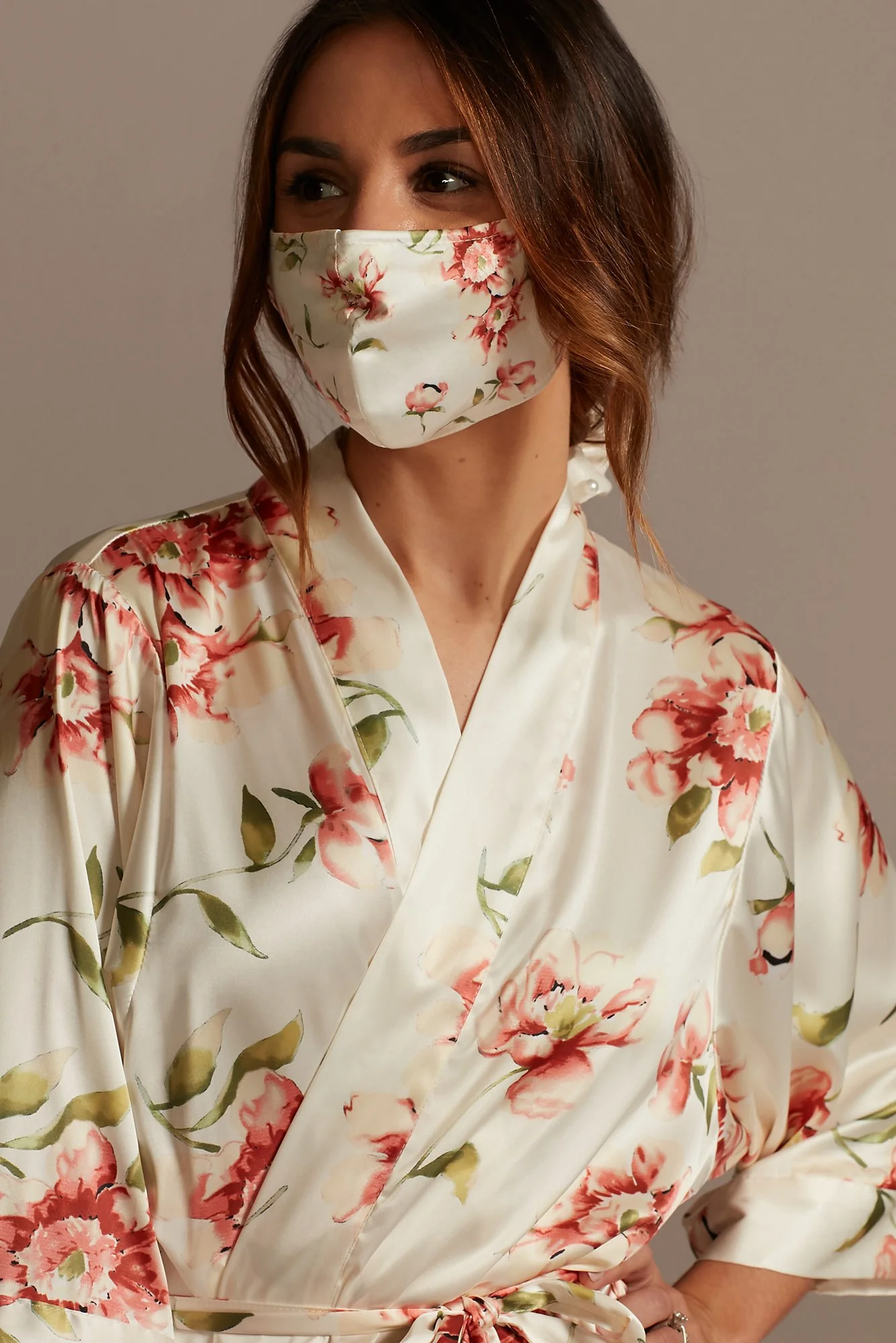 Fresh Floral Face Mask with Adjustable Ear Loops