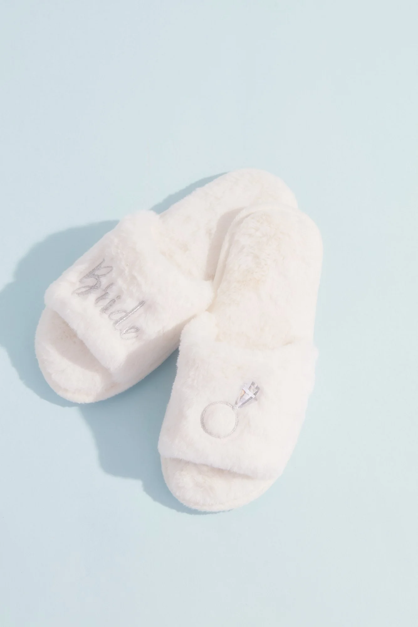 Fuzzy Bride Slide Slippers