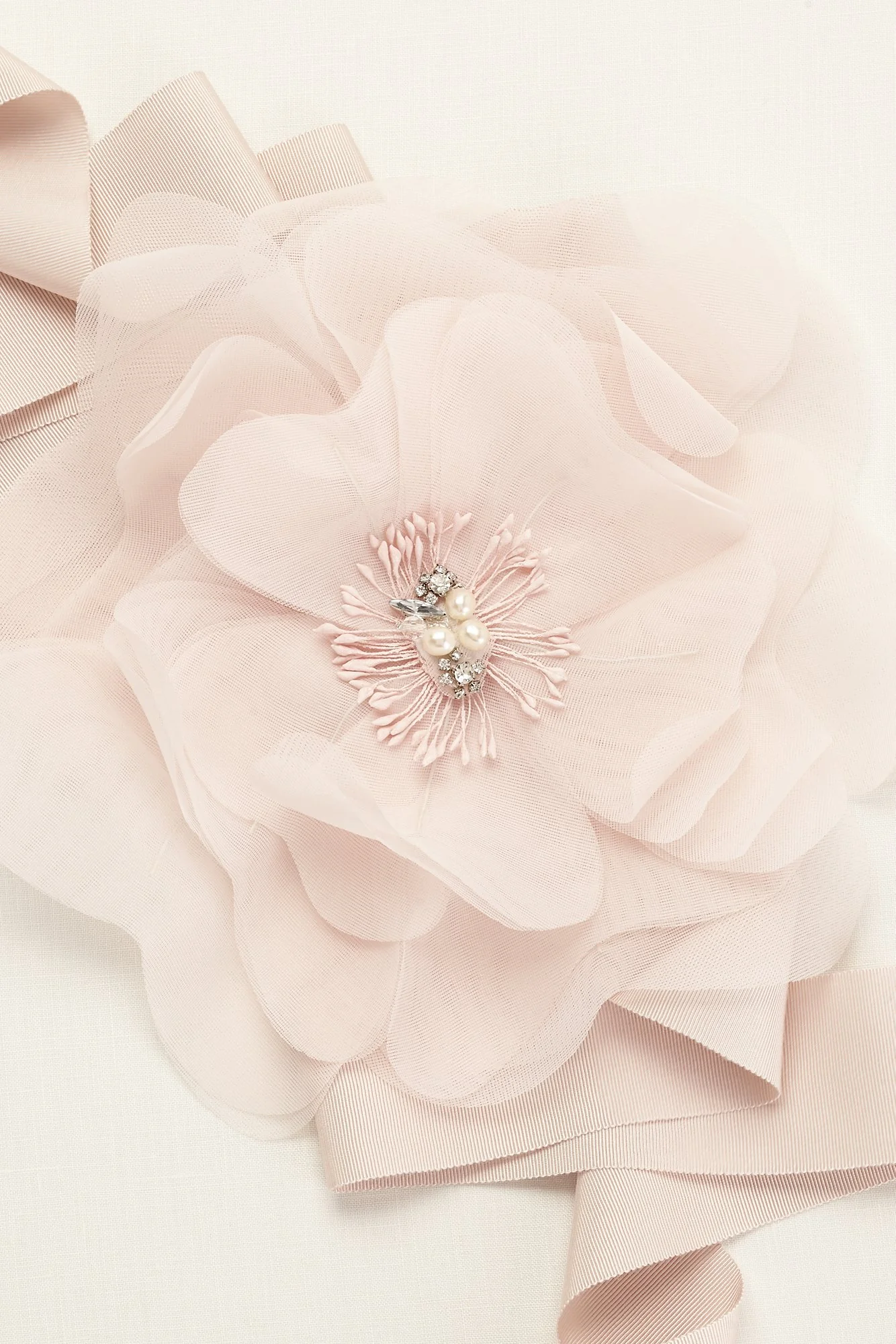 Garza Floral Sash with Pearl and Crystal Detail - Image 4