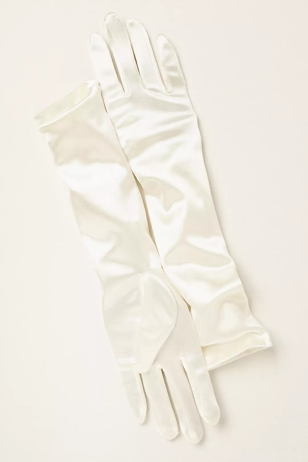 Girls Elbow-Length Satin Gloves - Image 21