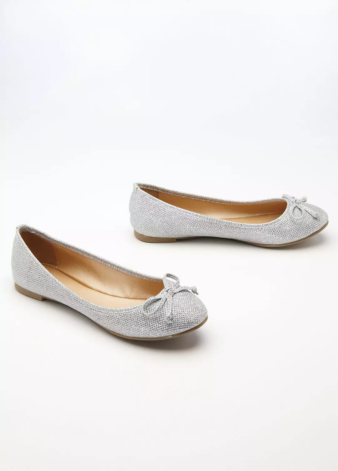 Glitter Ballet Flat with Bow Detail - Image 4