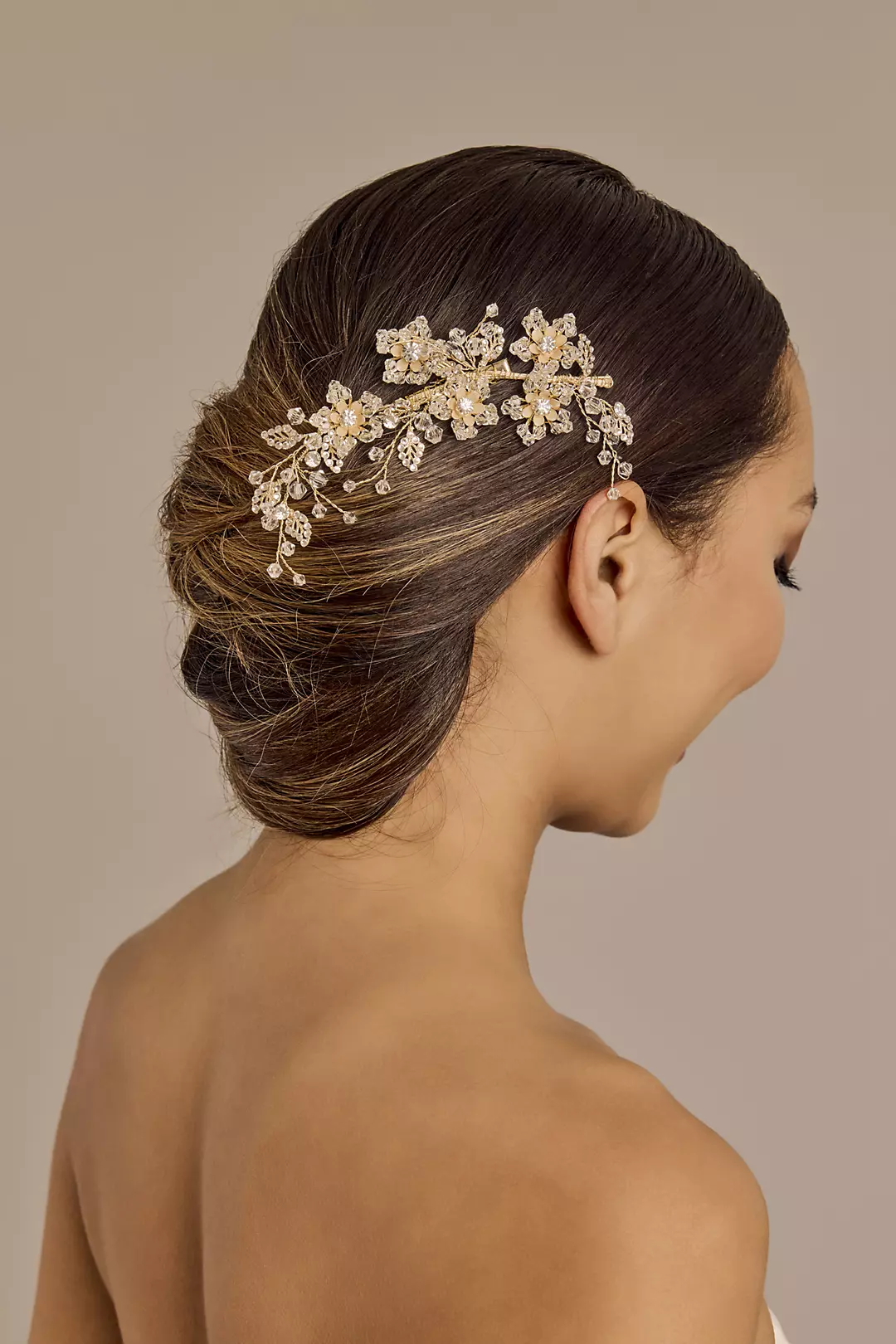Gold Crystal Long Clip - Image 3