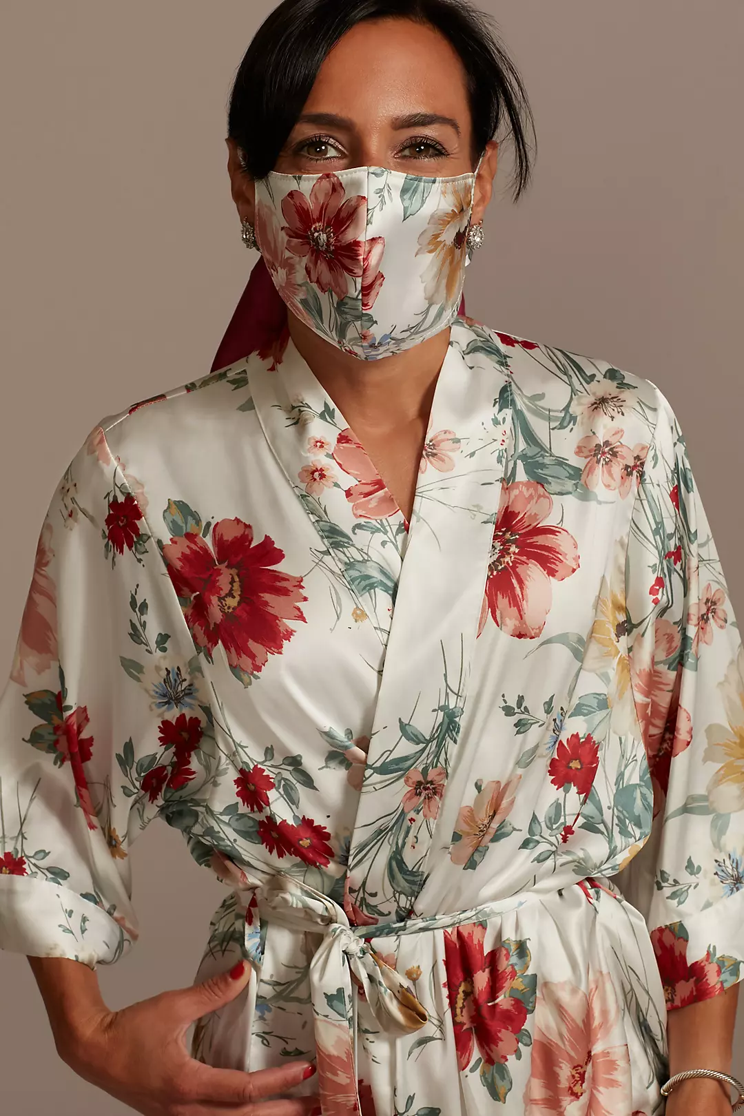 Grand Blooms Face Mask with Adjustable Ear Loops - Image 2