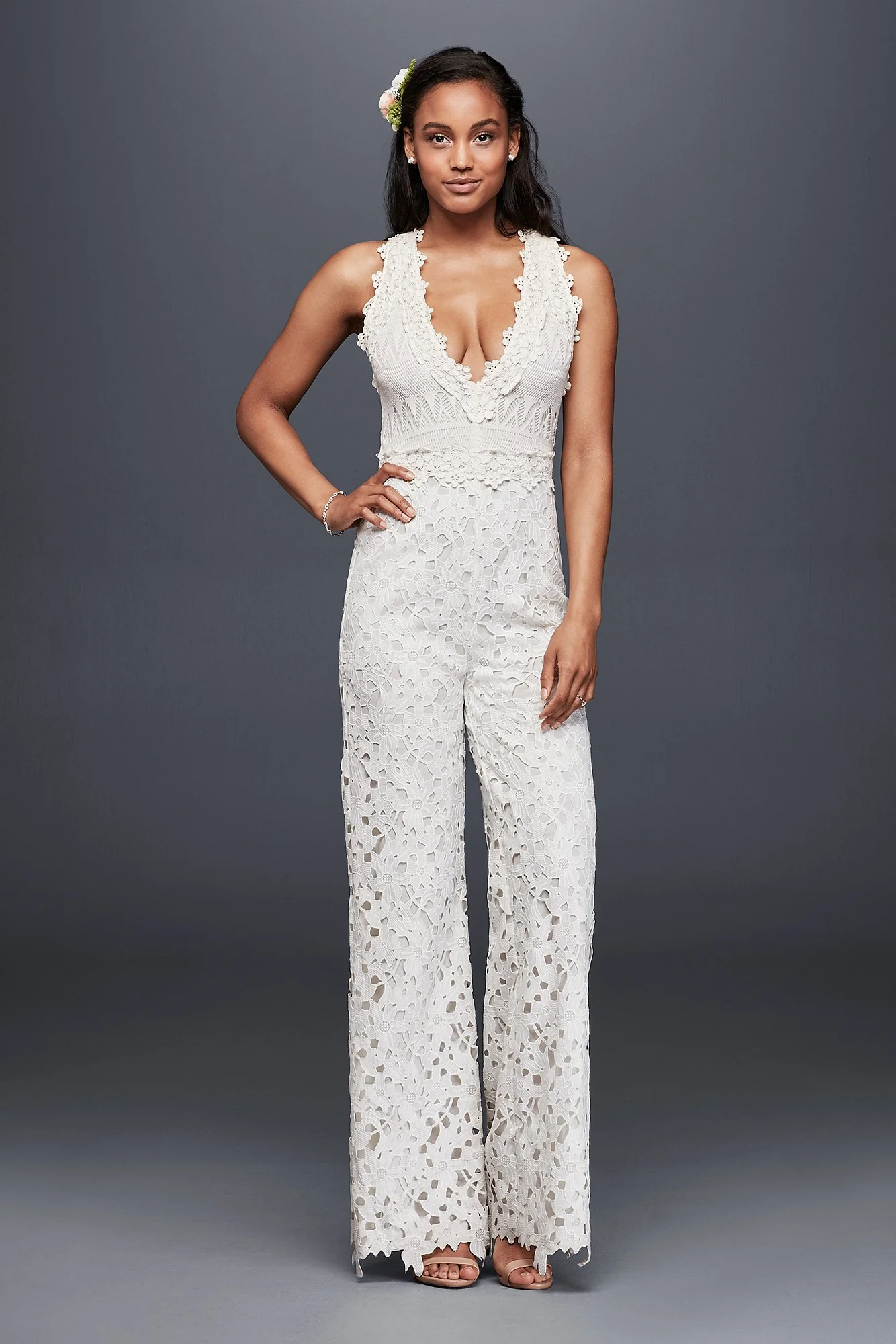 Guipure Lace and Crochet Jumpsuit
