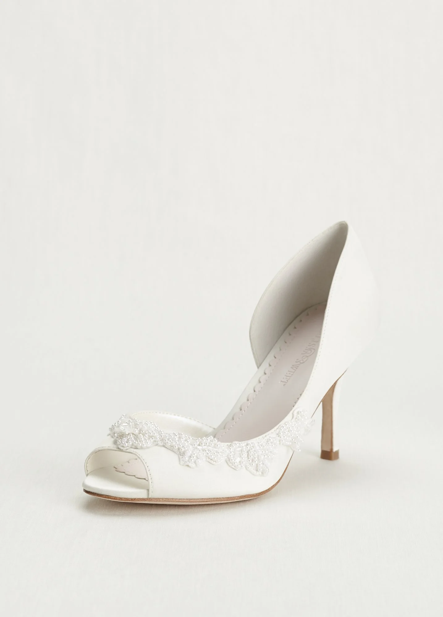Half Dorsay Peep Toe Heel