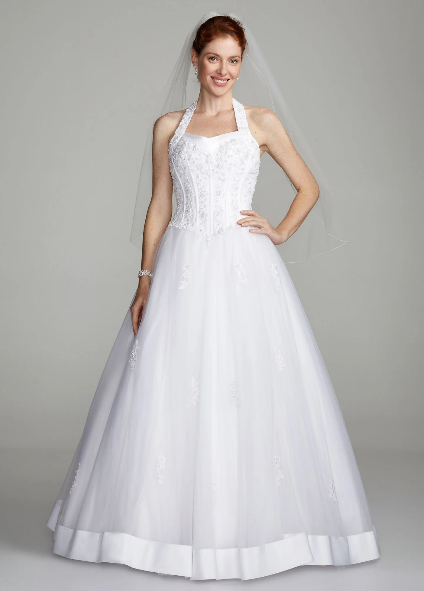 Halter Sweetheart Tulle Ball Gown - Image 2