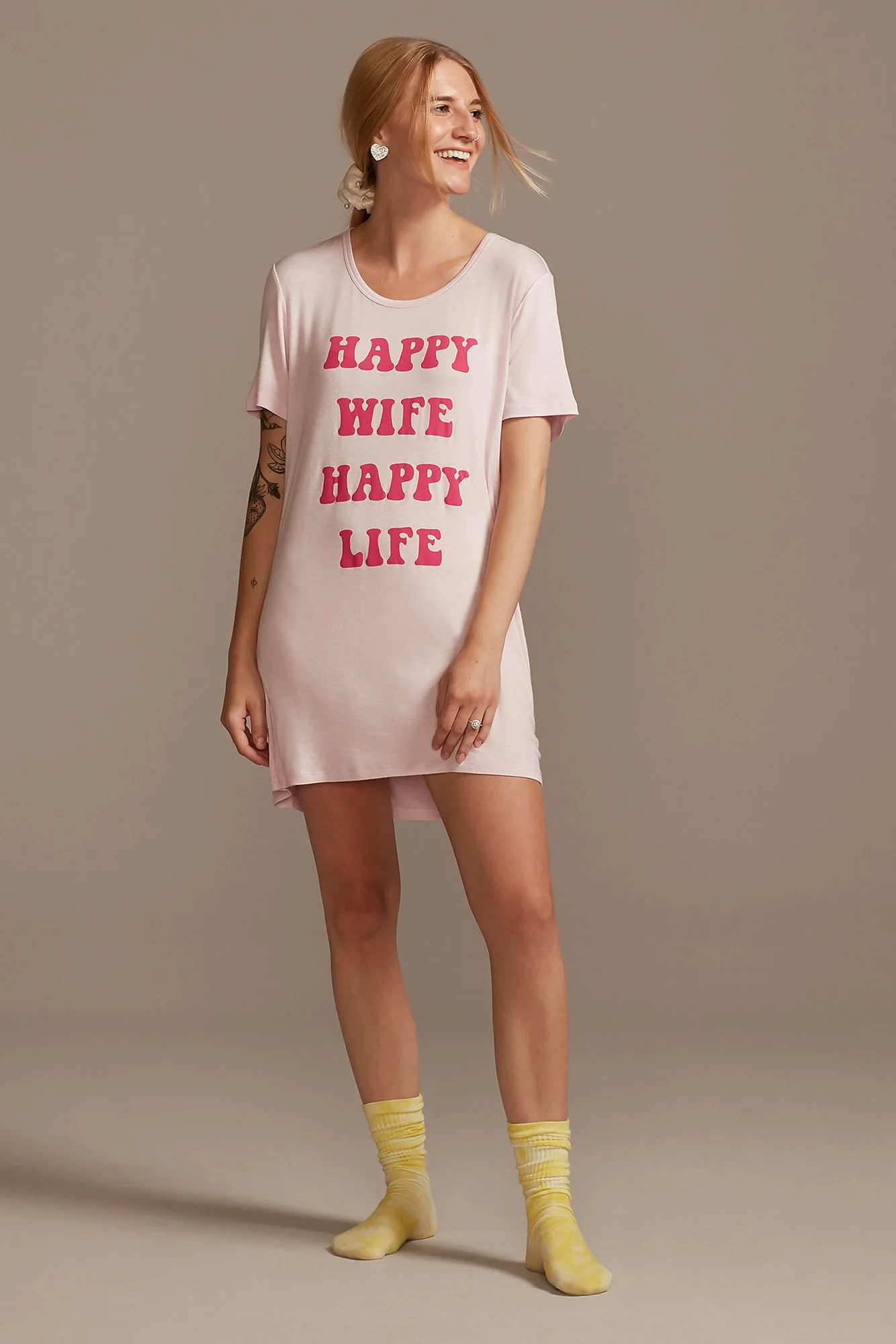 Happy Wife Happy Life Sleep T-Shirt