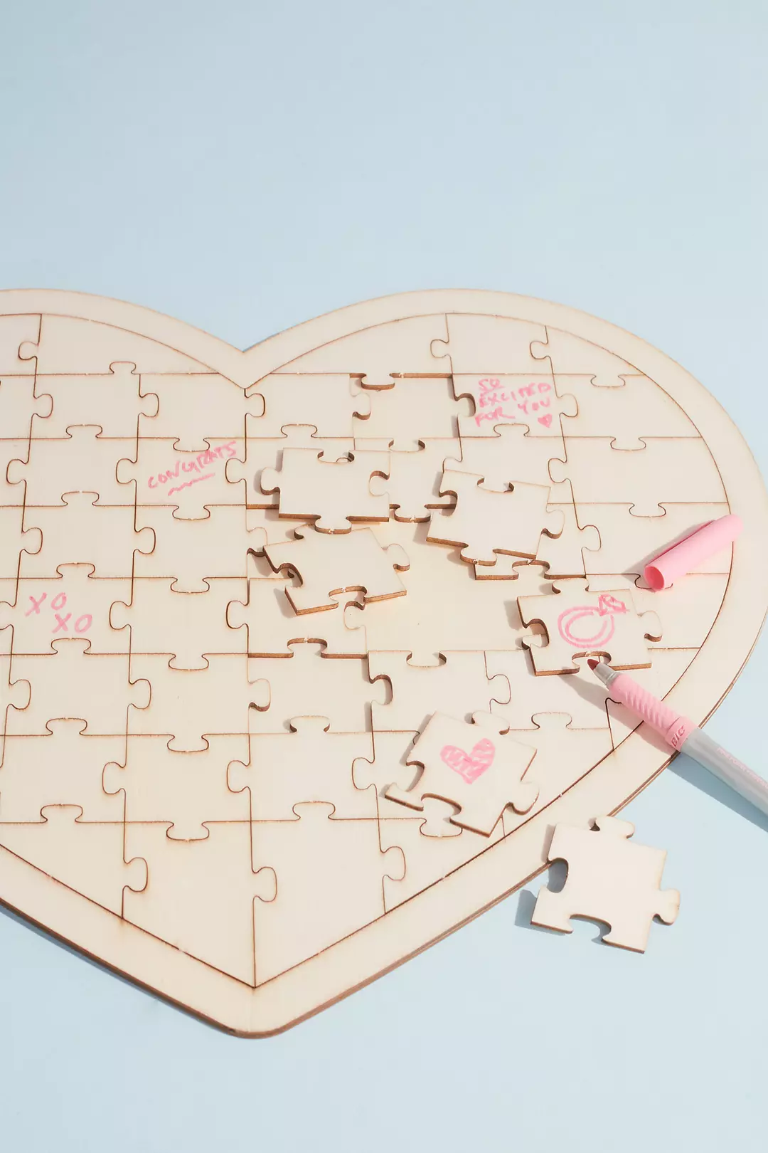 Heart Jigsaw Puzzle Guest Book Alternative - Image 2