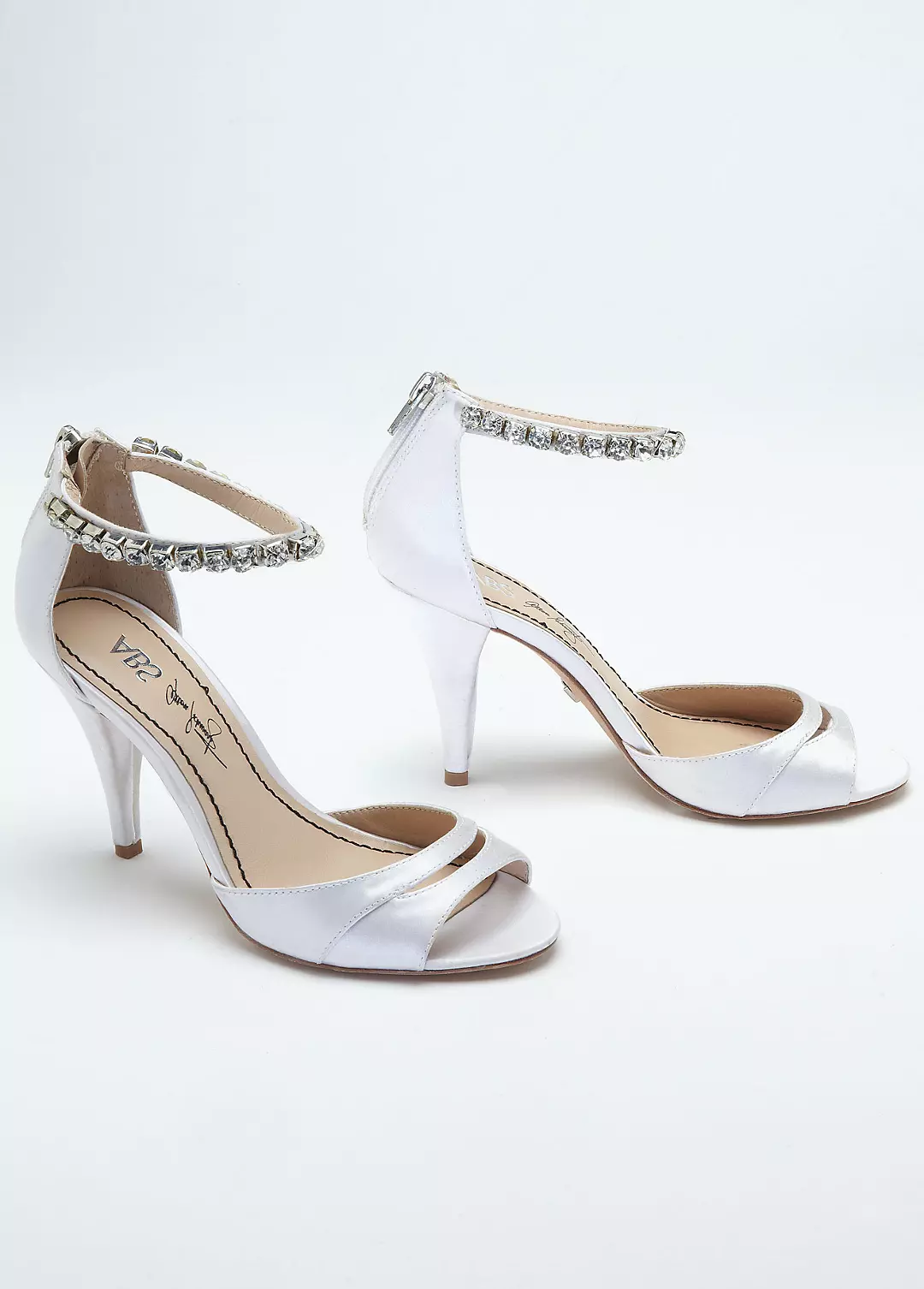 High Heel Sandal with Rhinestone Ankle Strap - Image 2