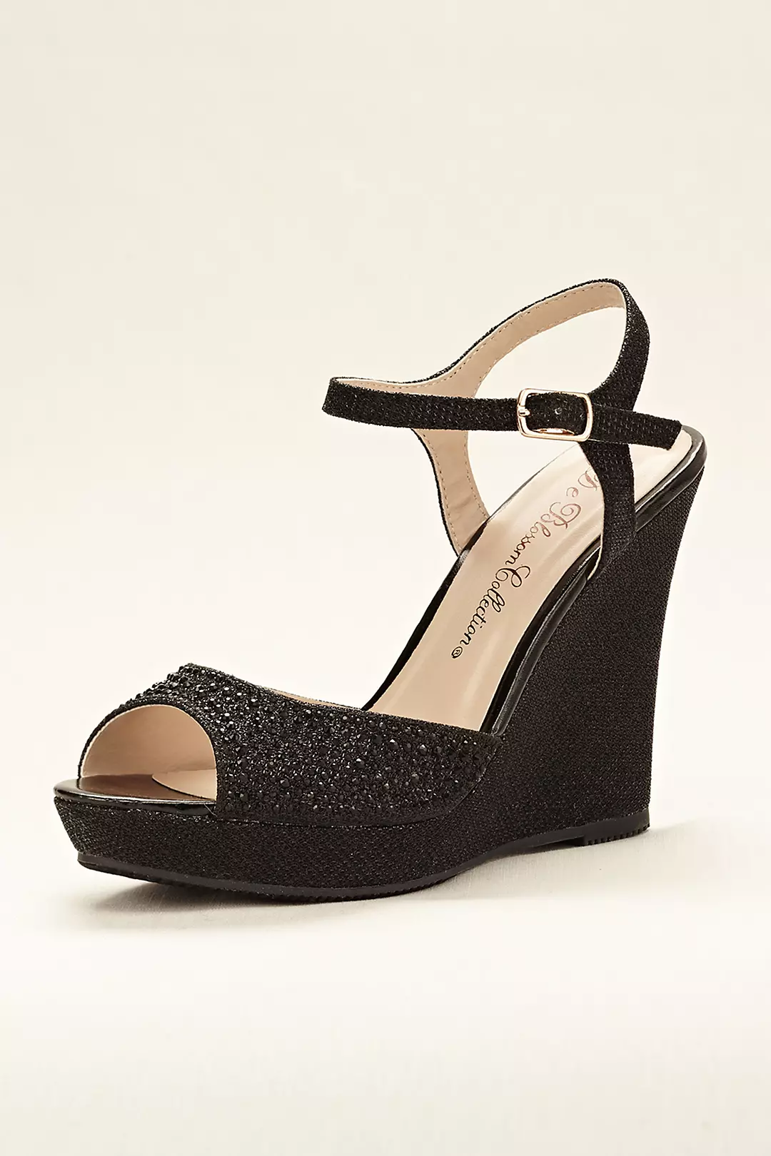 High Heel Wedge Sandal with Ankle Strap - Image 4