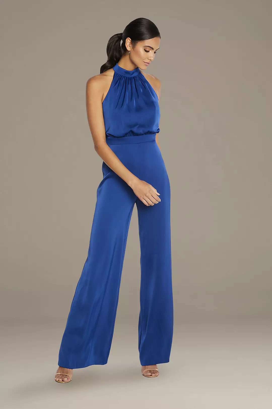 High Neck Flare Jumpsuit - Image 14