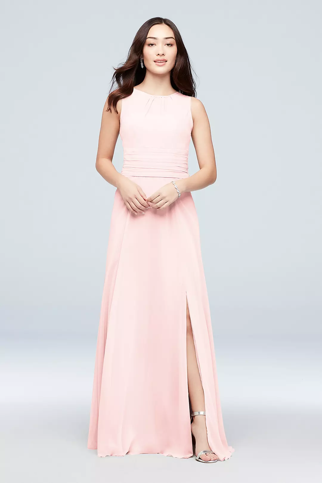 High-Neck Soie Chiffon Bridesmaid Dress - Image 101