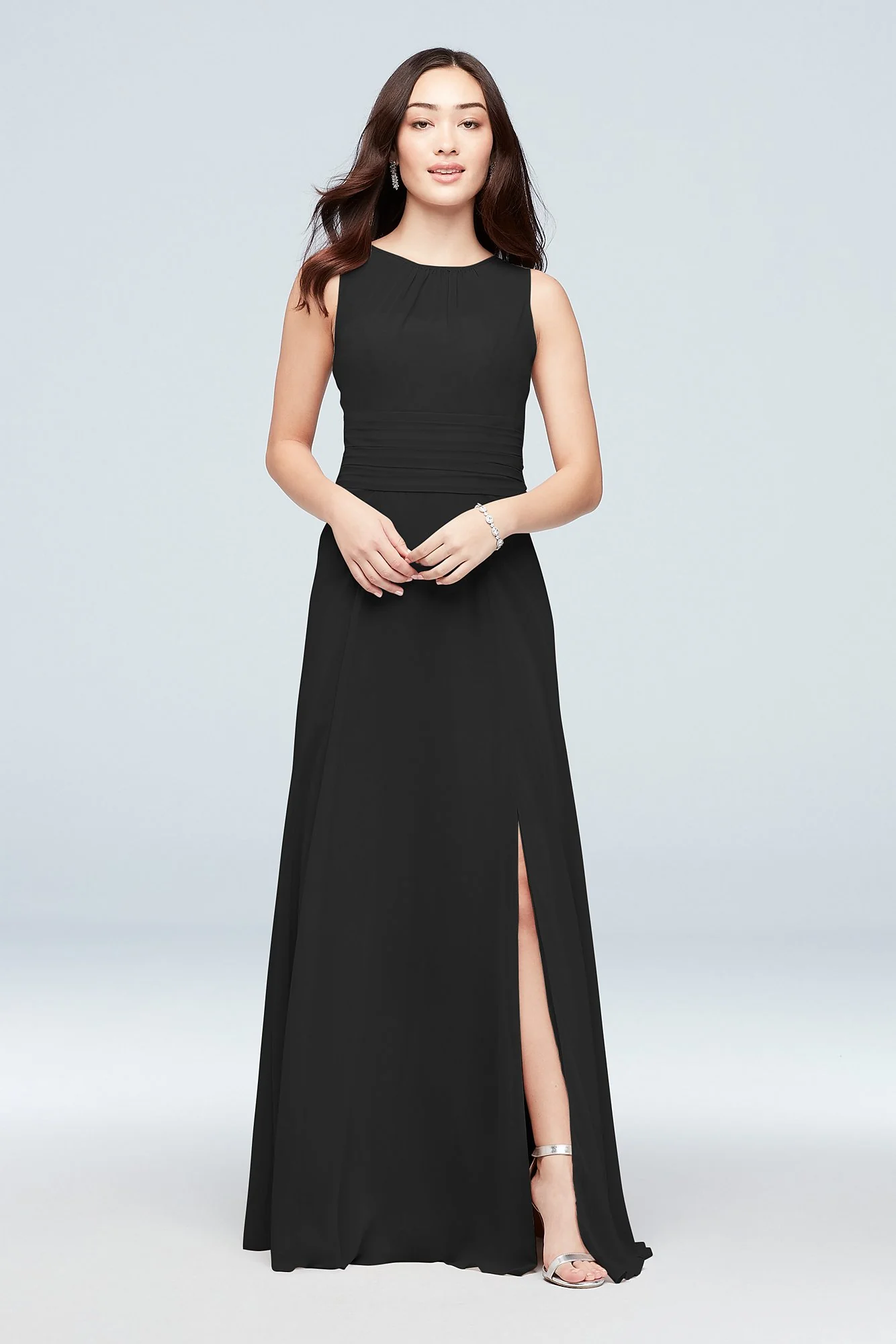 High-Neck Soie Chiffon Bridesmaid Dress - Image 72