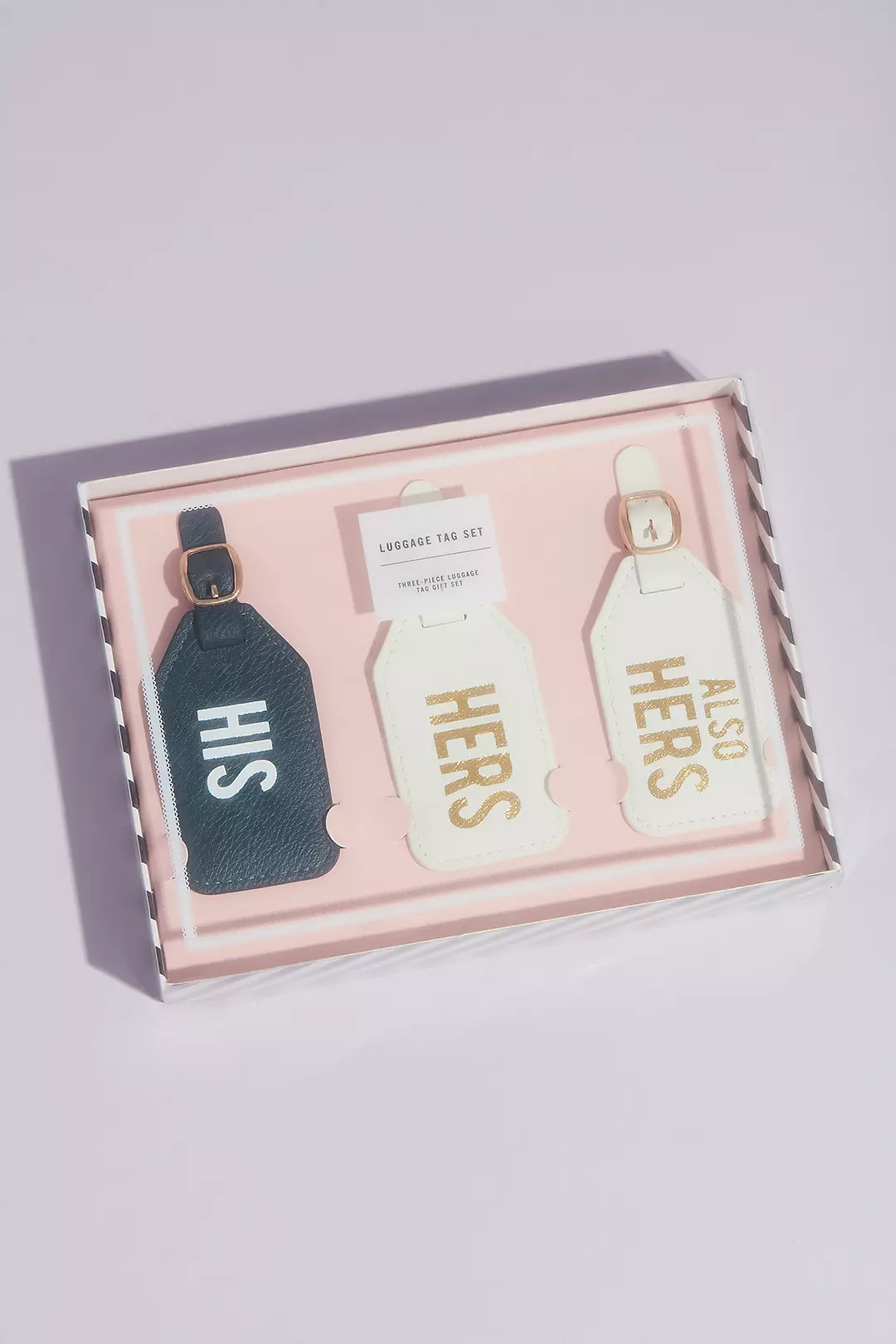 His Hers and Also Hers Luggage Tag Set - Image 2