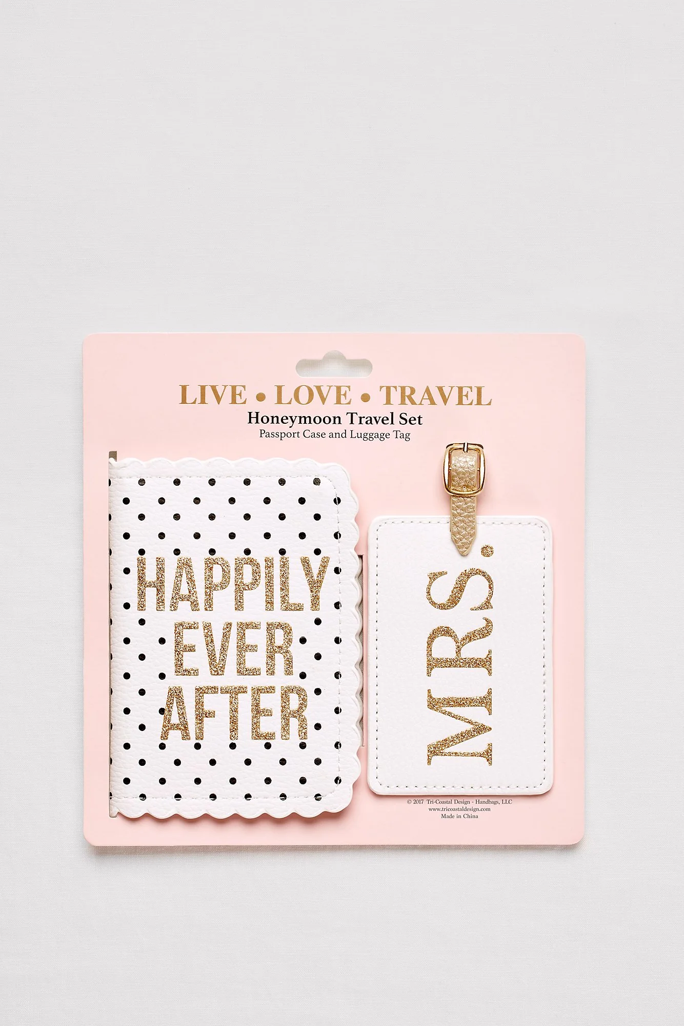 Honeymoon Passport Case and Luggage Tag Set