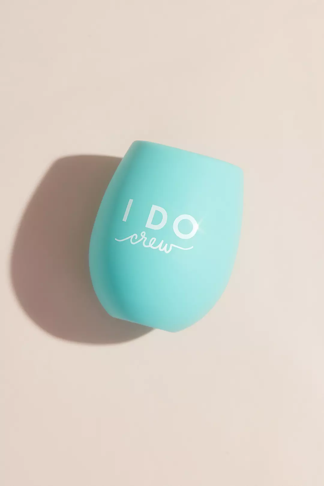 I Do Crew Blue Silicone Wine Glass - Image 3