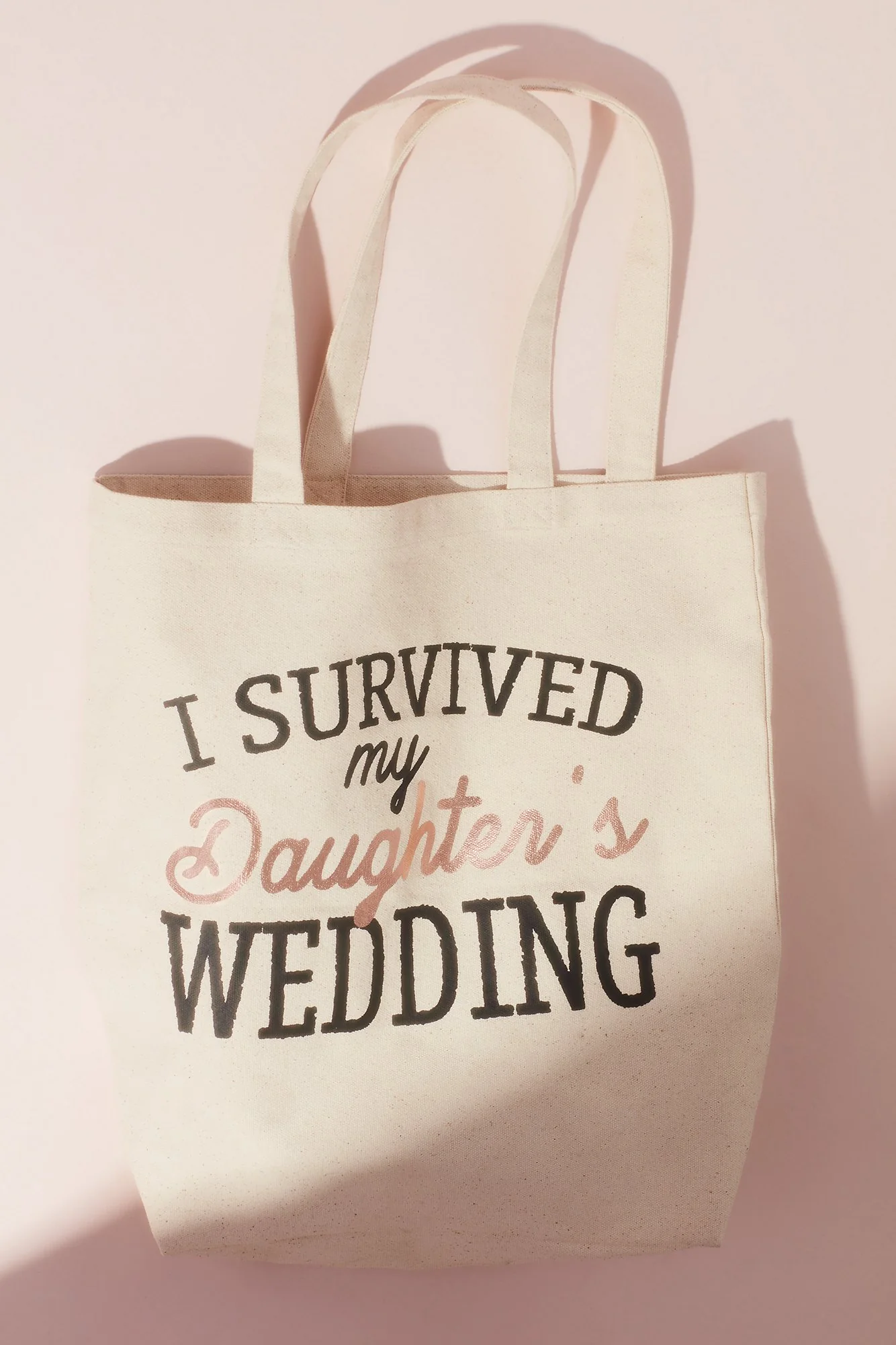 I Survived my Daughter's Wedding Canvas Tote Bag