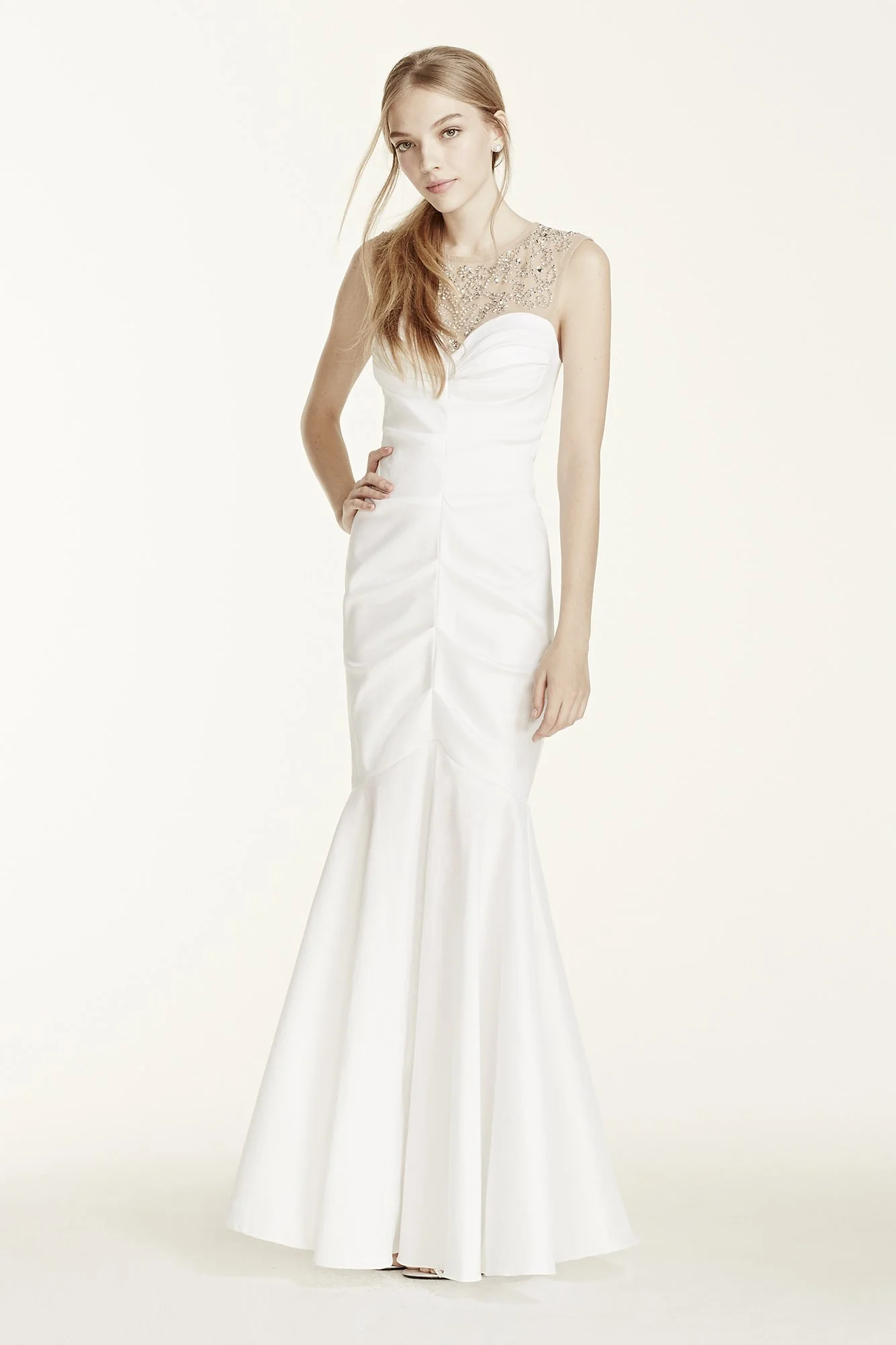 Illusion Crystal Tank Fit and Flare Dress - Image 2