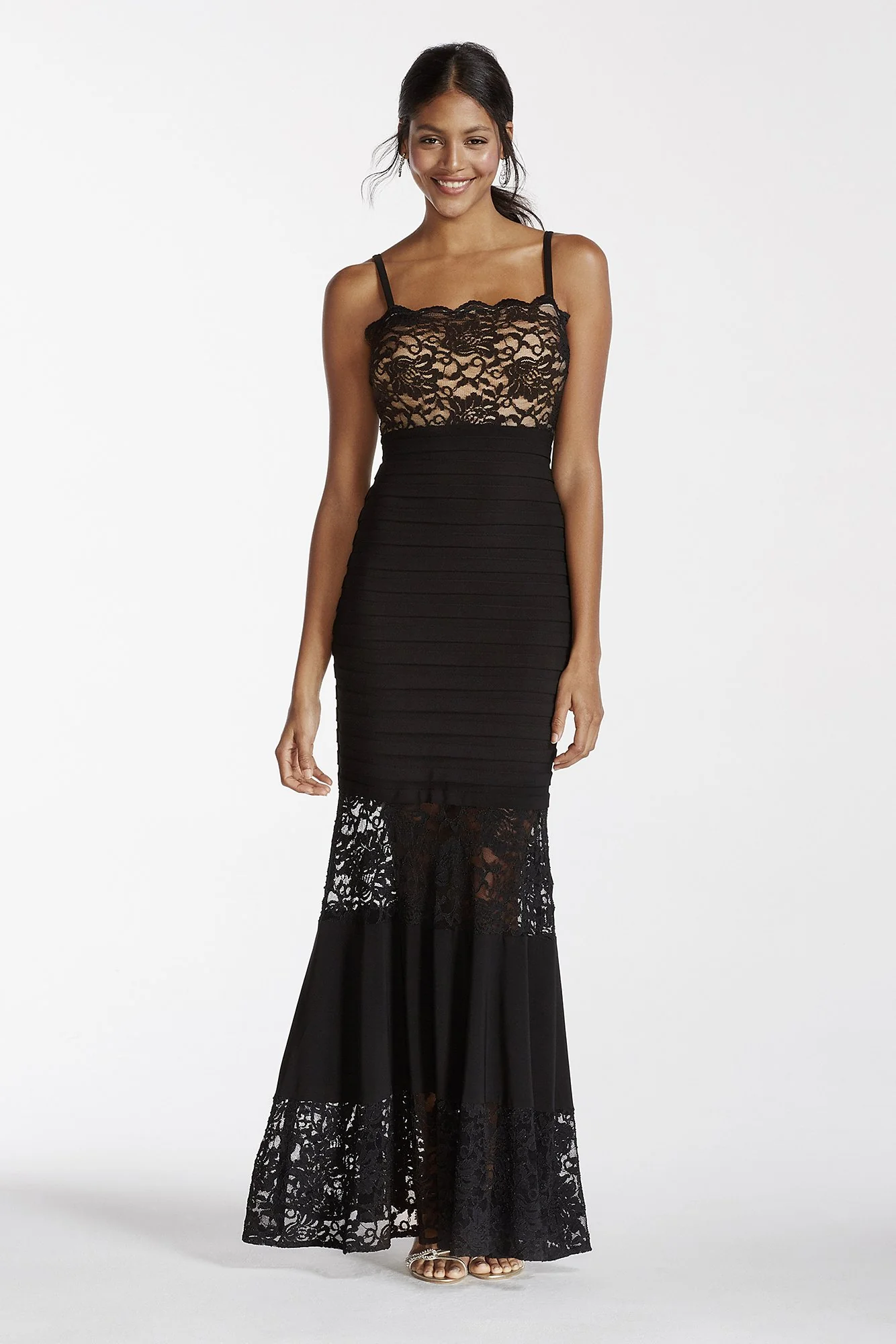 Illusion Lace Banded Dress - Image 2