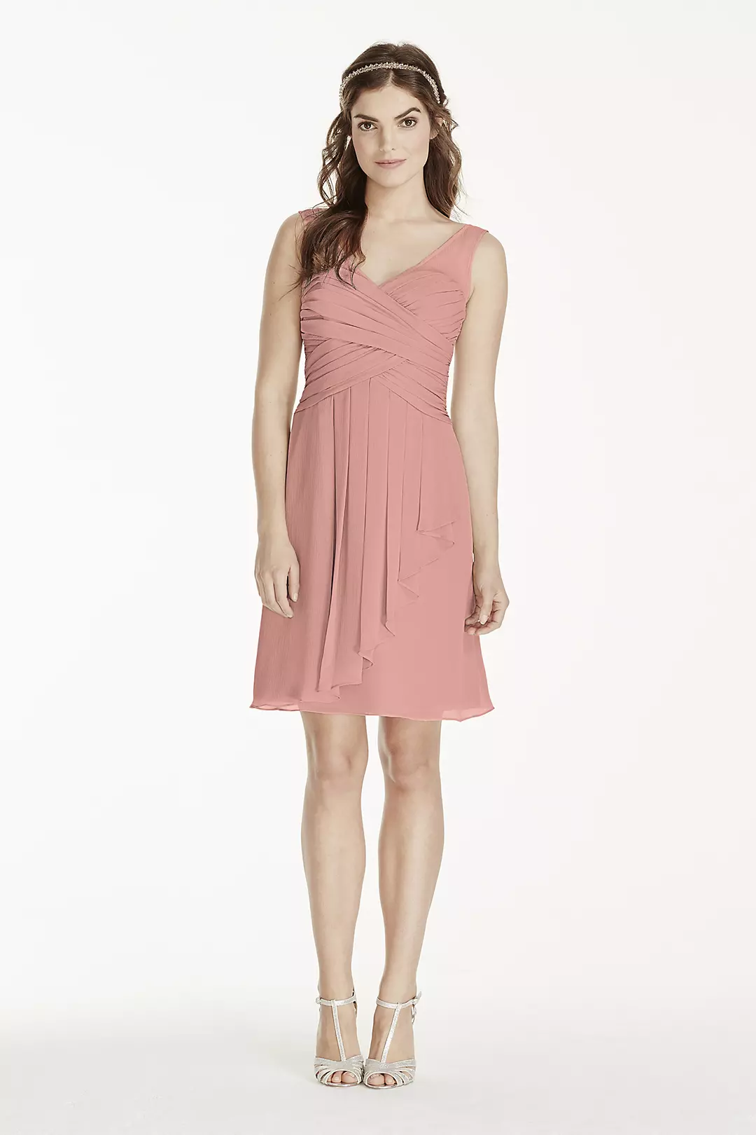 Illusion Tank Dress with Short Cascade Skirt - Image 128